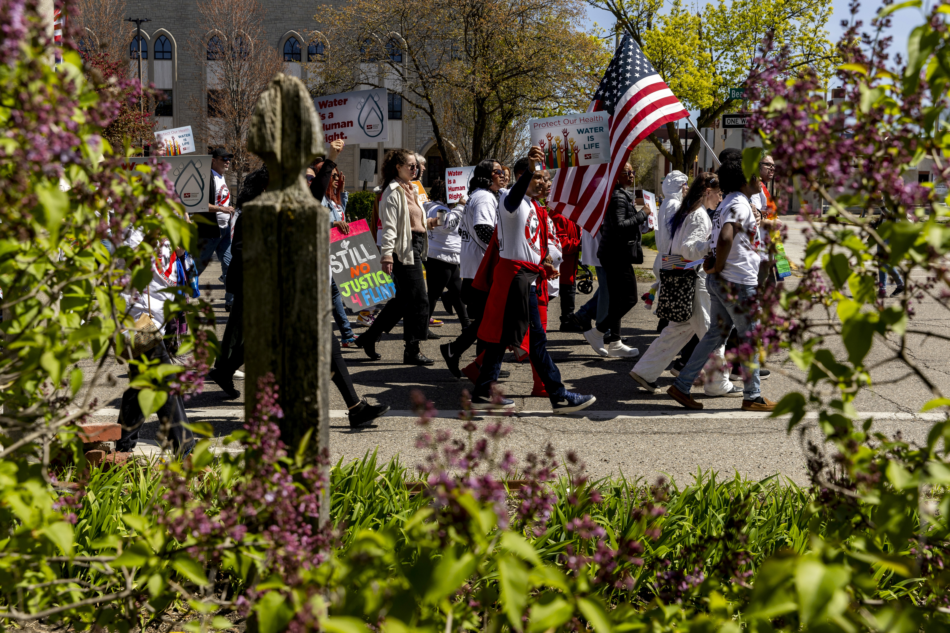 Protesters march on Flint water crisis 10-year anniversary - mlive.com