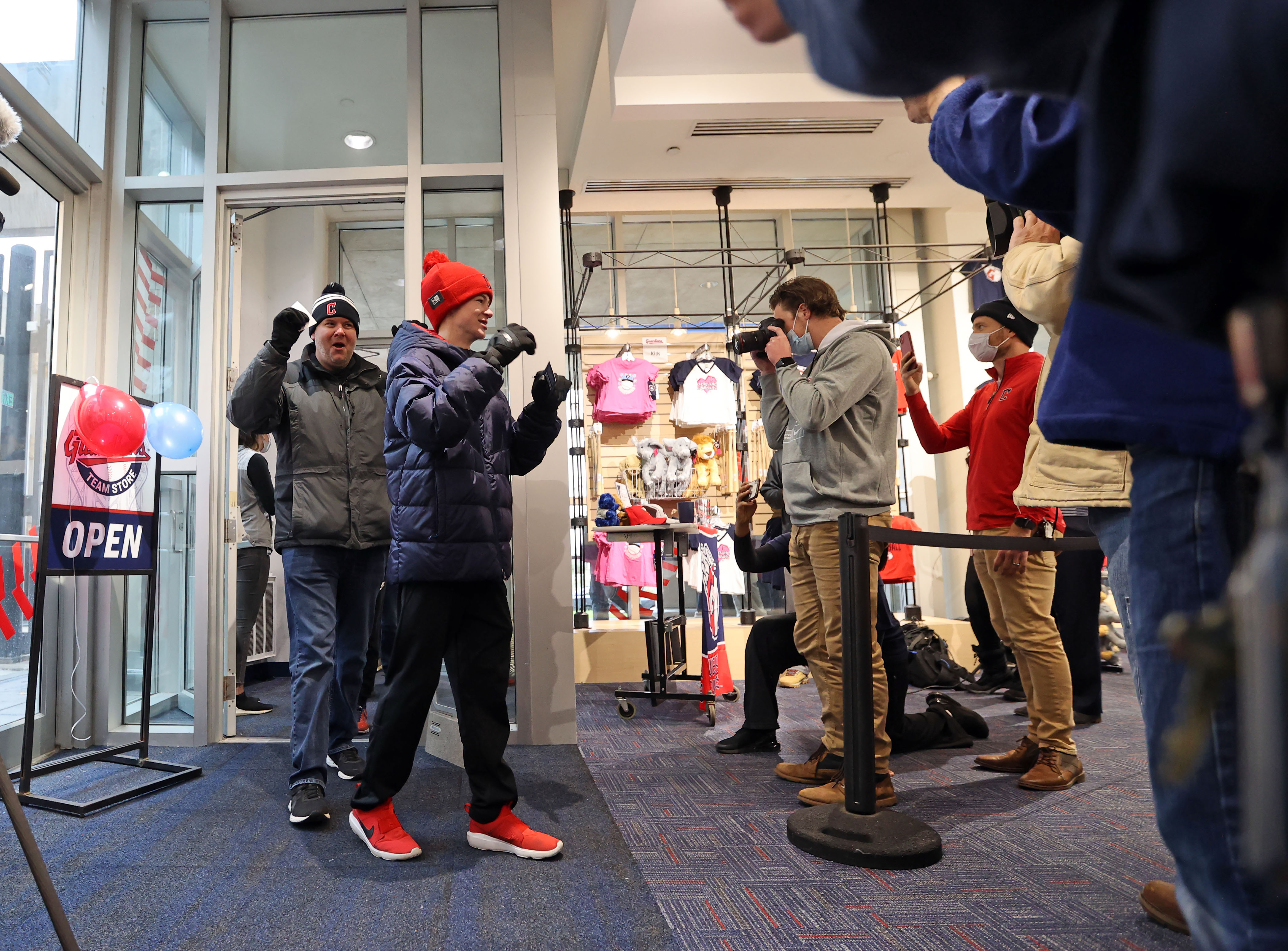 Cleveland, United States. 14th Dec, 2020. A woman shops for Cleveland  Indians merchandise at the team shop at Progressive Field in Cleveland,  Ohio on Monday, December 14, 2020. The team announced today