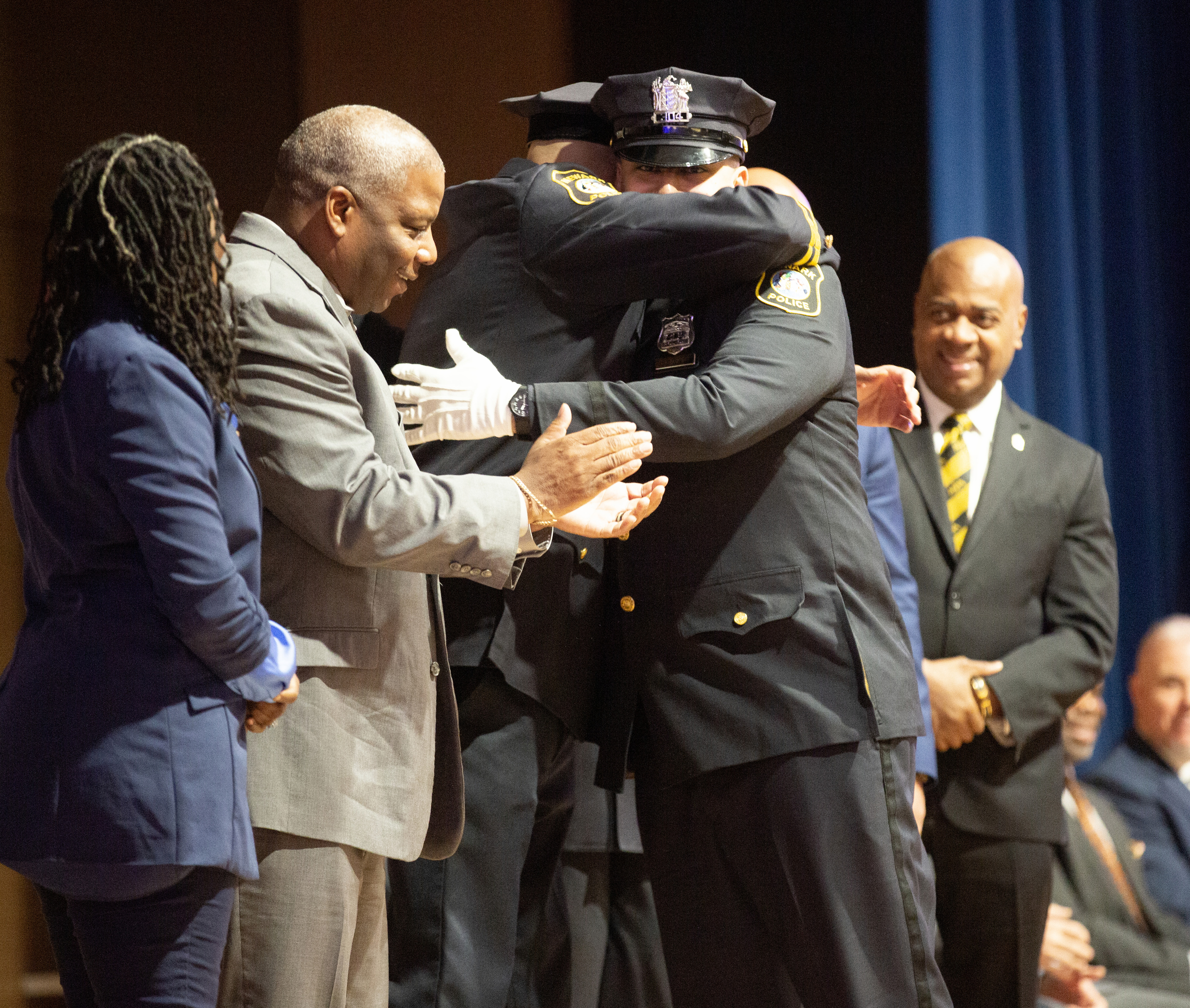 The graduation ceremony for the new class of Newark Police officers ...