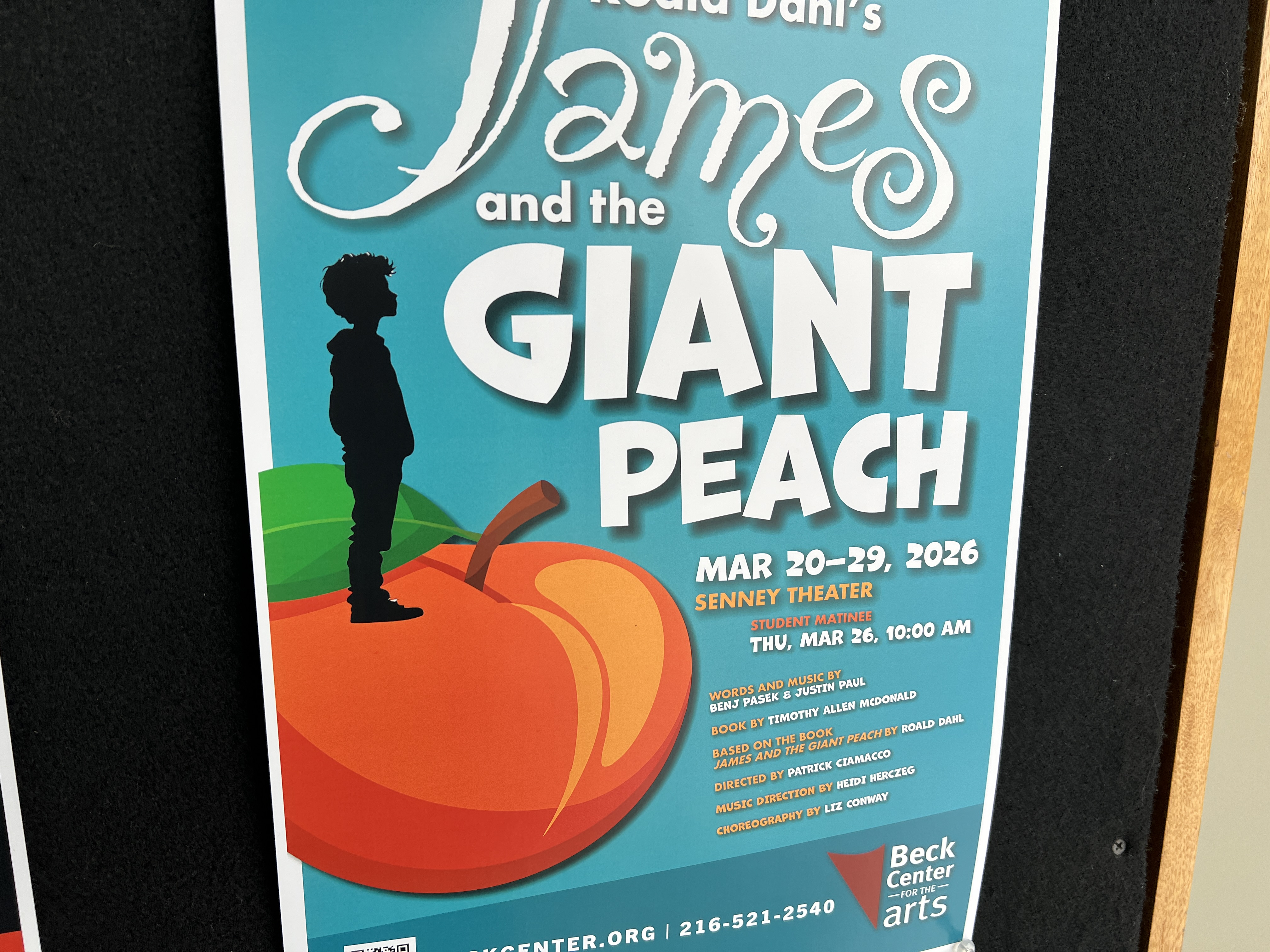 Beck Center for the Arts Youth Theater presents 'James and the