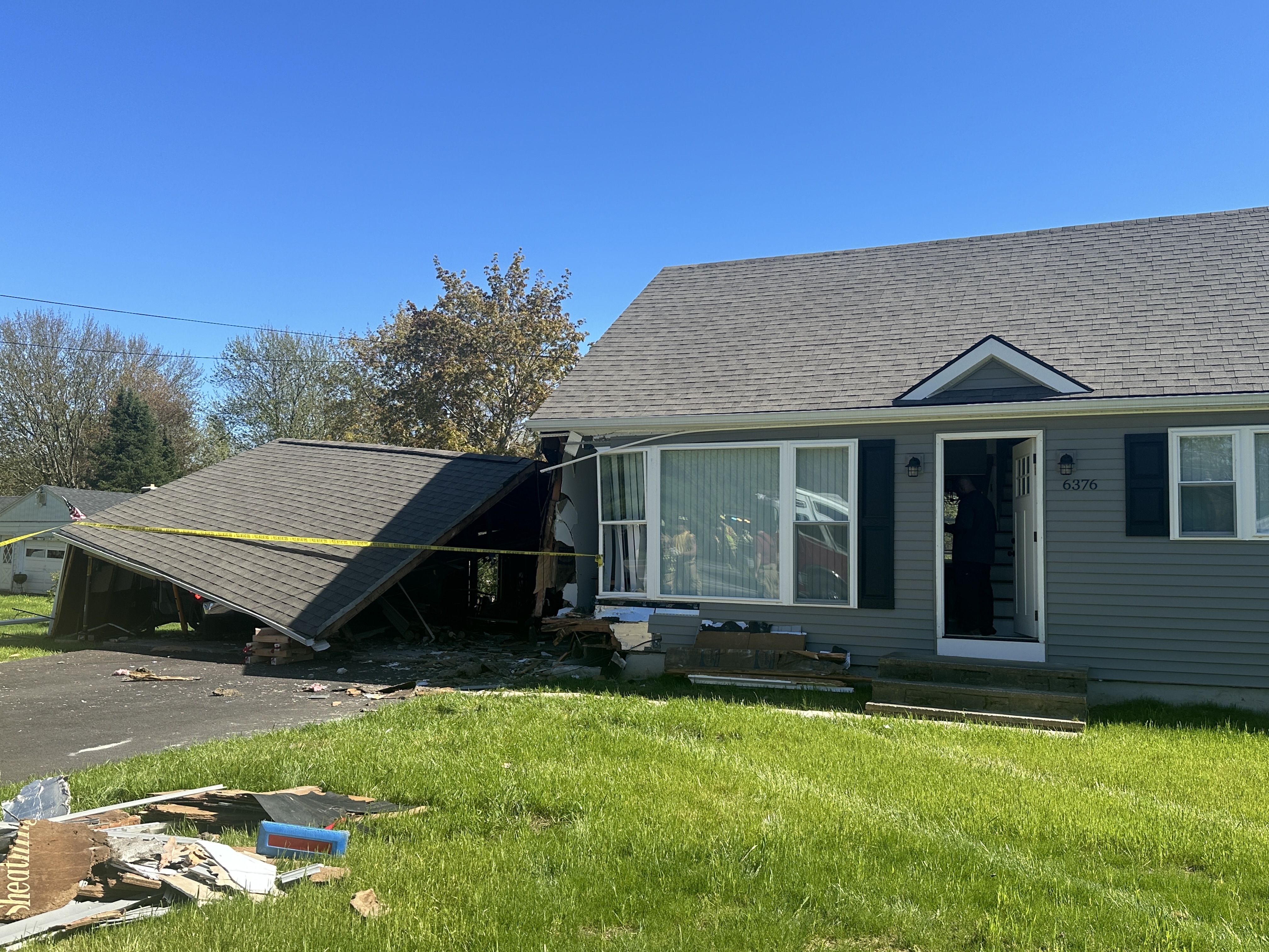 Man crashes truck into Cicero home, ripping garage off the house