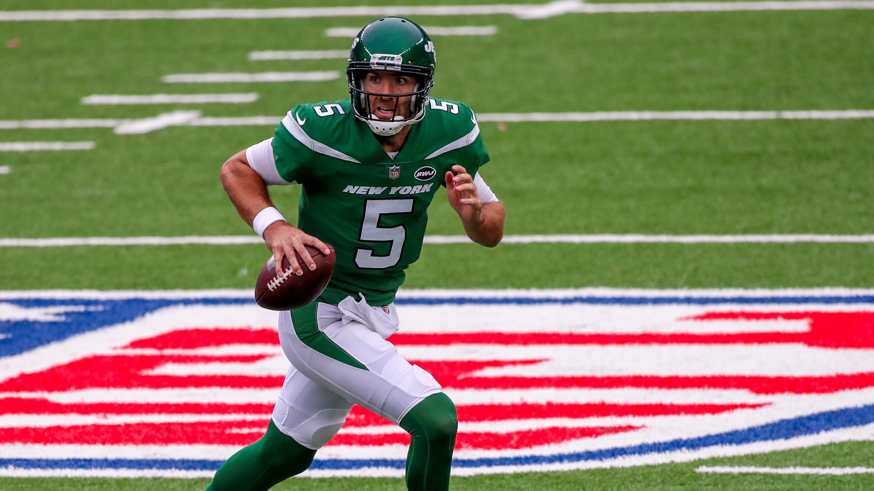 Jets' Flacco to start again for injured Darnold vs. Dolphins