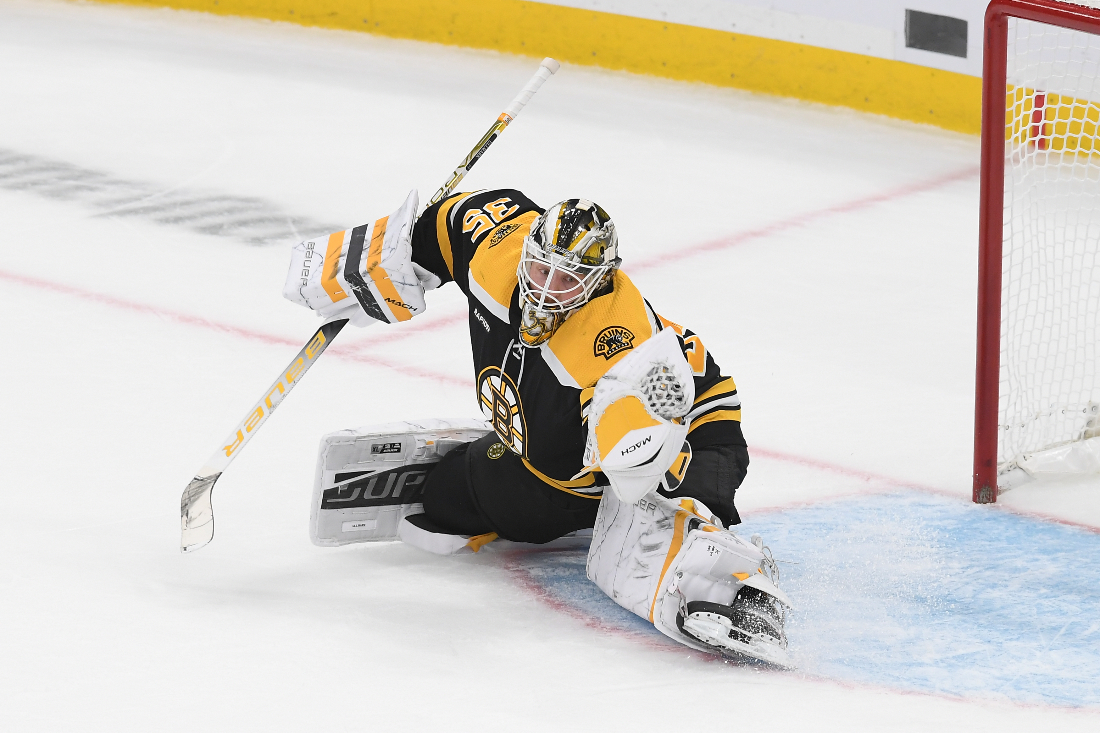 Bruins' Goalie Linus Ullmark Fulfills a Dream by Scoring a Goal