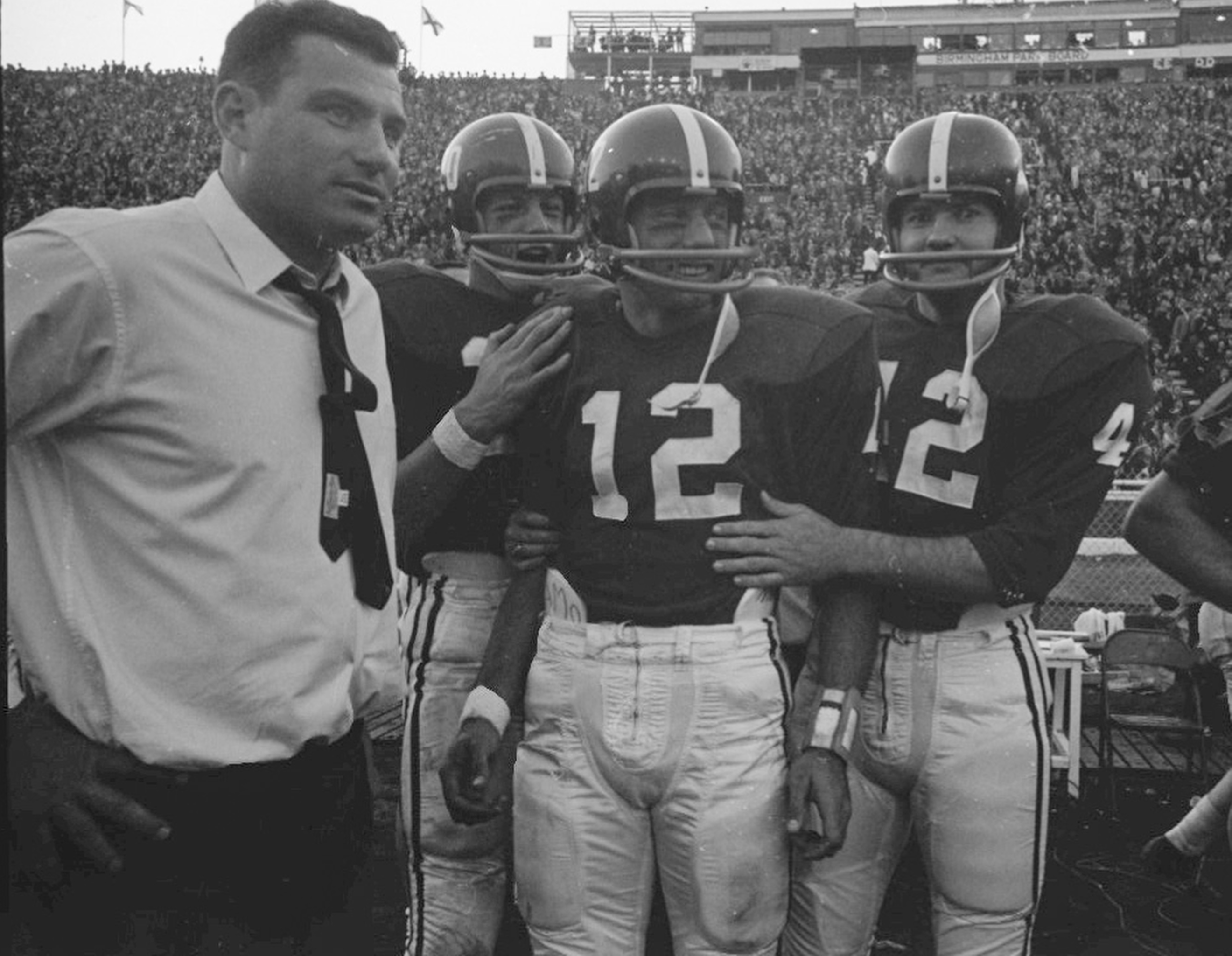 Houndstooth trim added to UA jersey to honor Coach Bryant