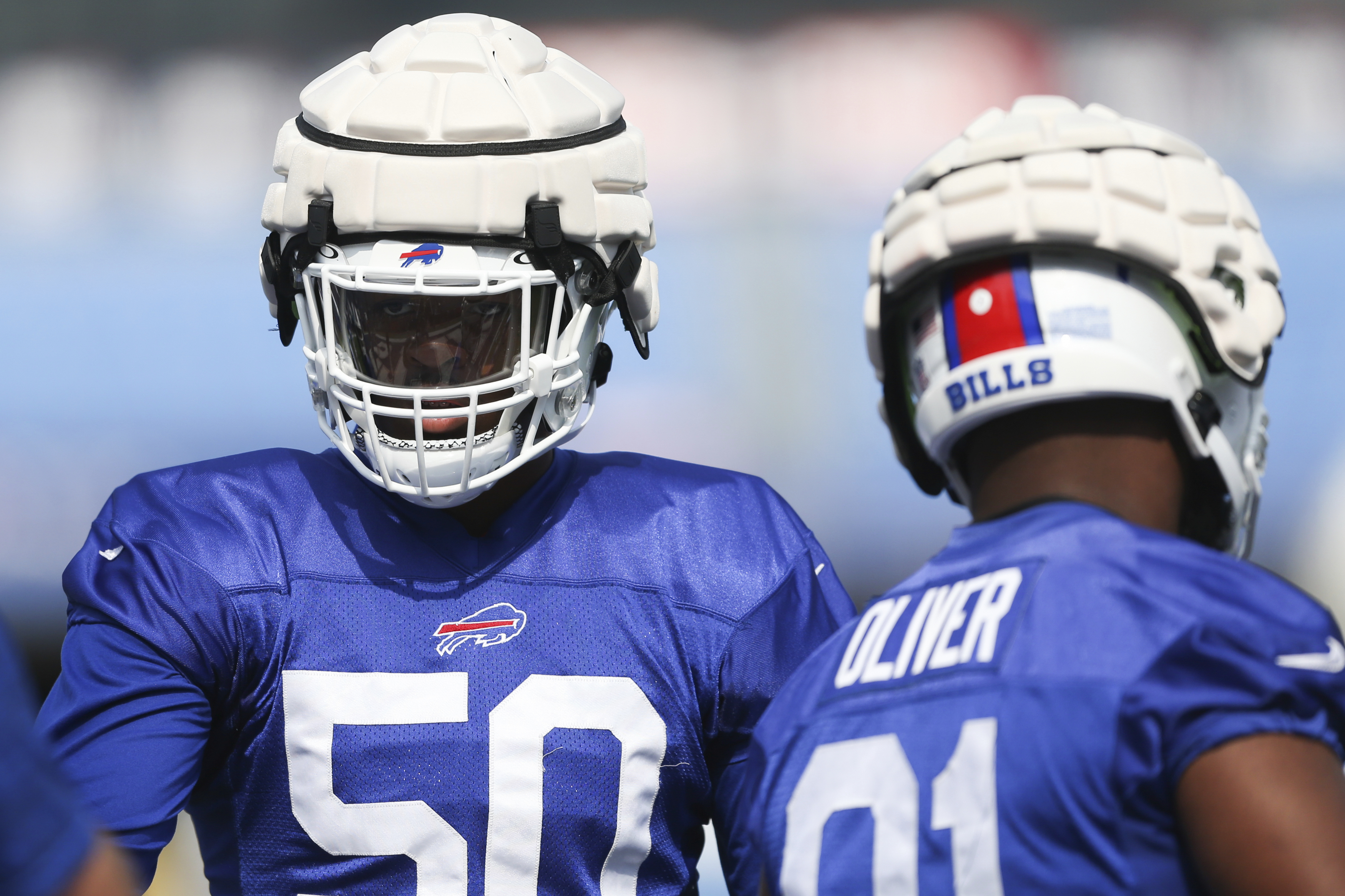 Luke Kuechly makes appearance at Buffalo Bills training camp