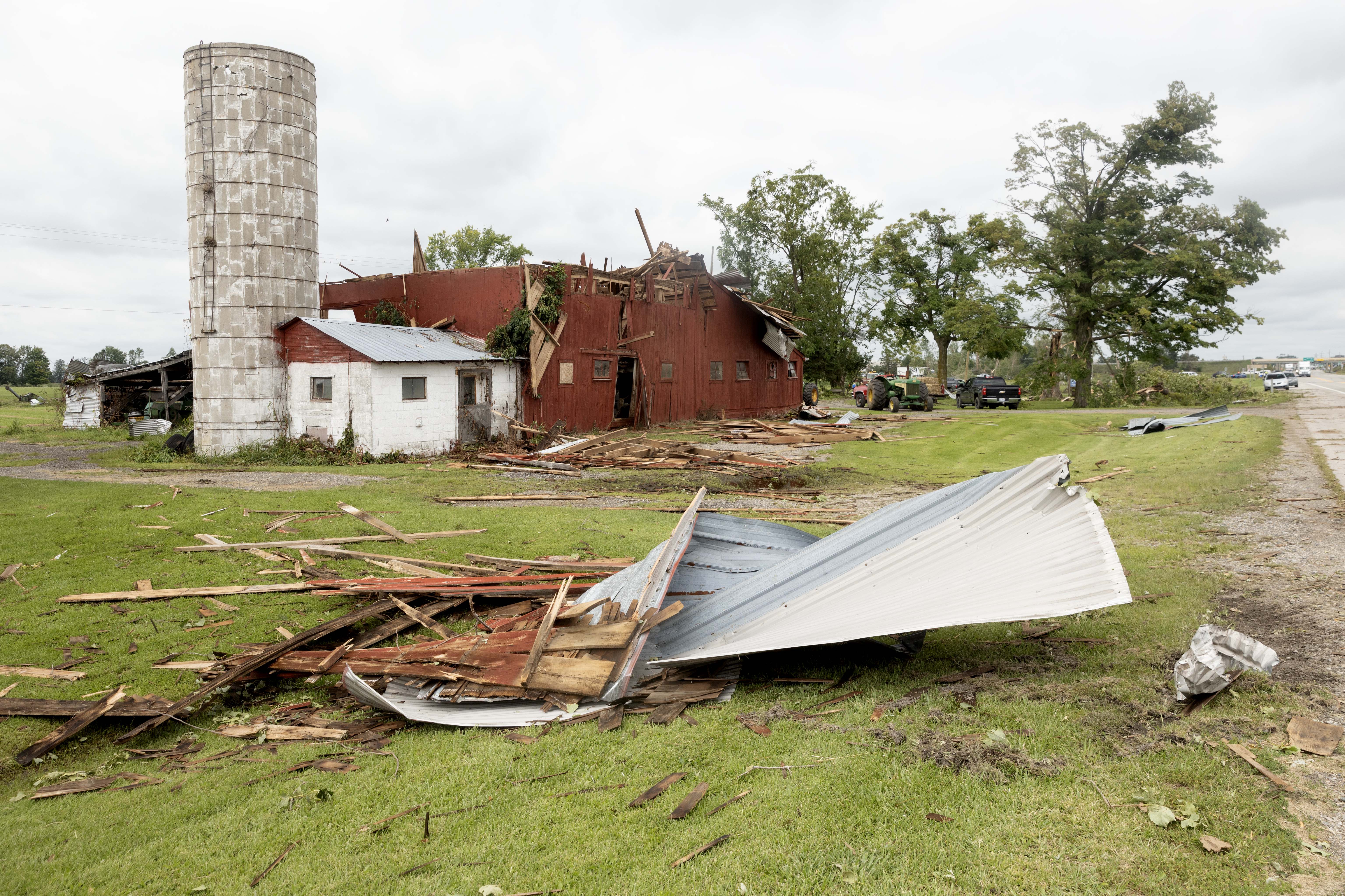 Damage from a tornado in Ingham County August 2023 - mlive.com