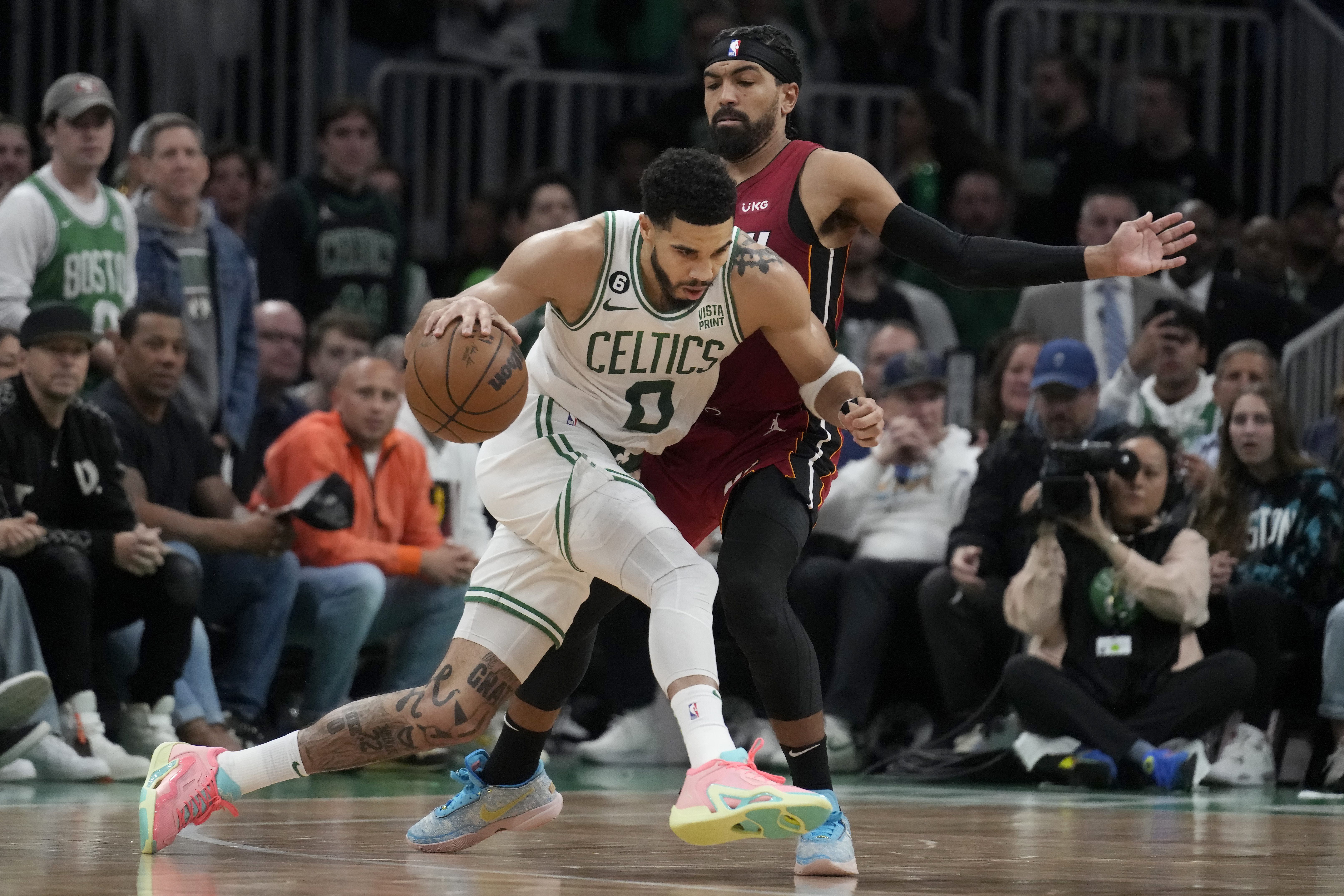 Jayson Tatum - Boston Celtics - Game-Worn City Edition Jersey - Recorded a  25-Point Double-Double - 2023 NBA Playoffs