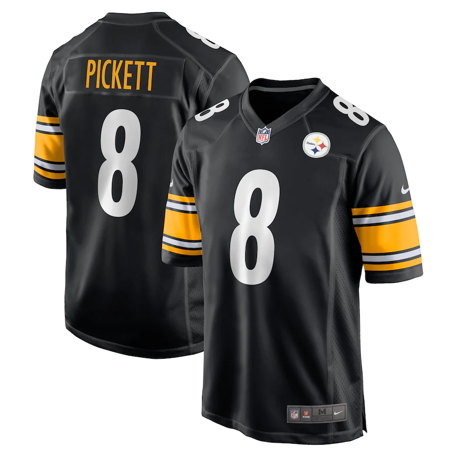 Men's Fanatics Branded Kenny Pickett Black Pittsburgh Steelers Big & Tall Player Name & Number T-Shirt