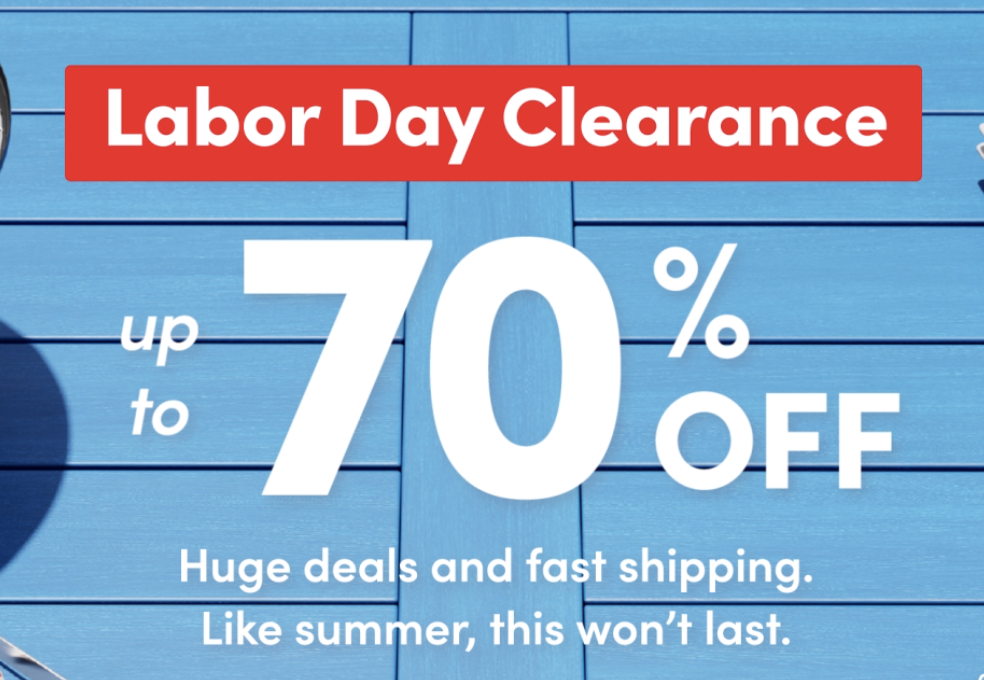 Wayfair shoppers rush to buy Labor Day clearance deals with extra 20% off