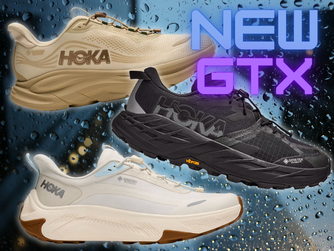 Hoka just gave three running shoe favorites a GTX weather-ready