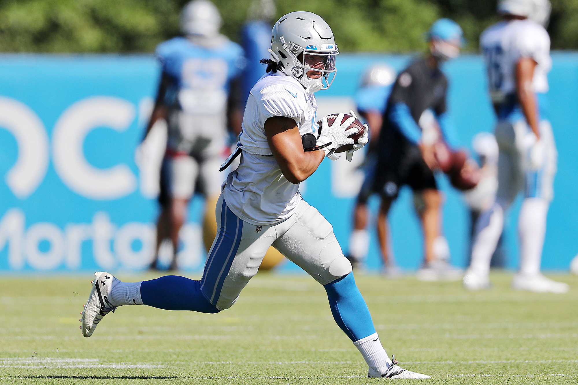 August 17, 2019: Detroit Lions running back Ty Johnson (38)prior