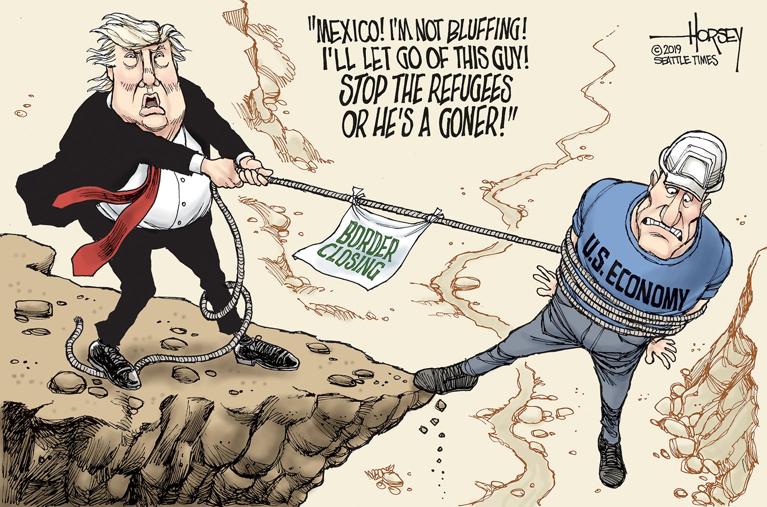 Jack Ohman On Political Cartooning And The Impeachment / UOP  President-Designate Christopher Callahan - capradio.org, image size:1533x1013