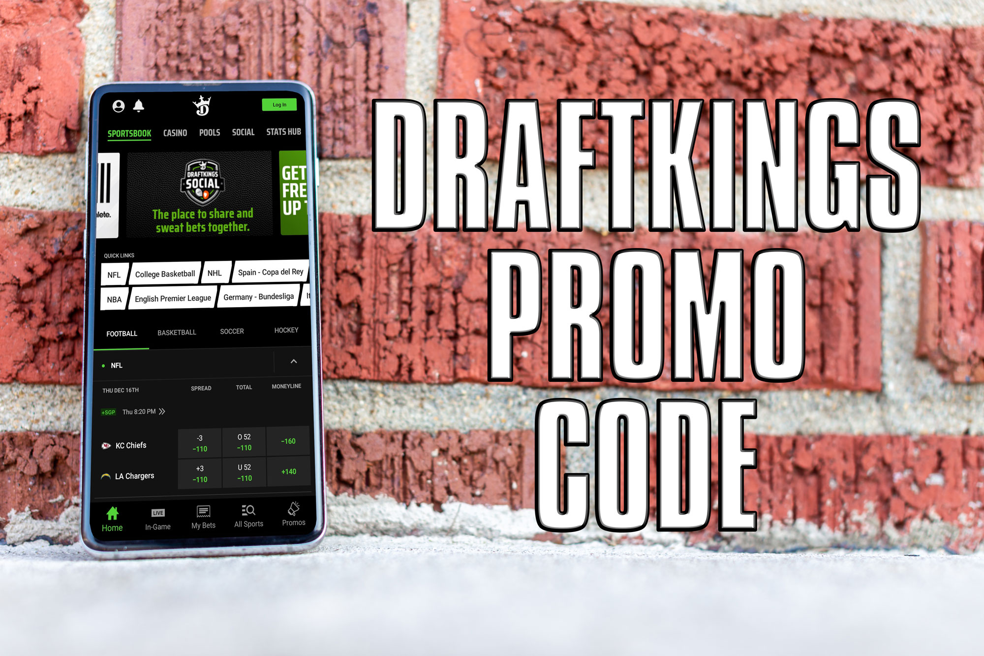 DraftKings promo code brings $200 win bonus for CFB, NFL Week 7