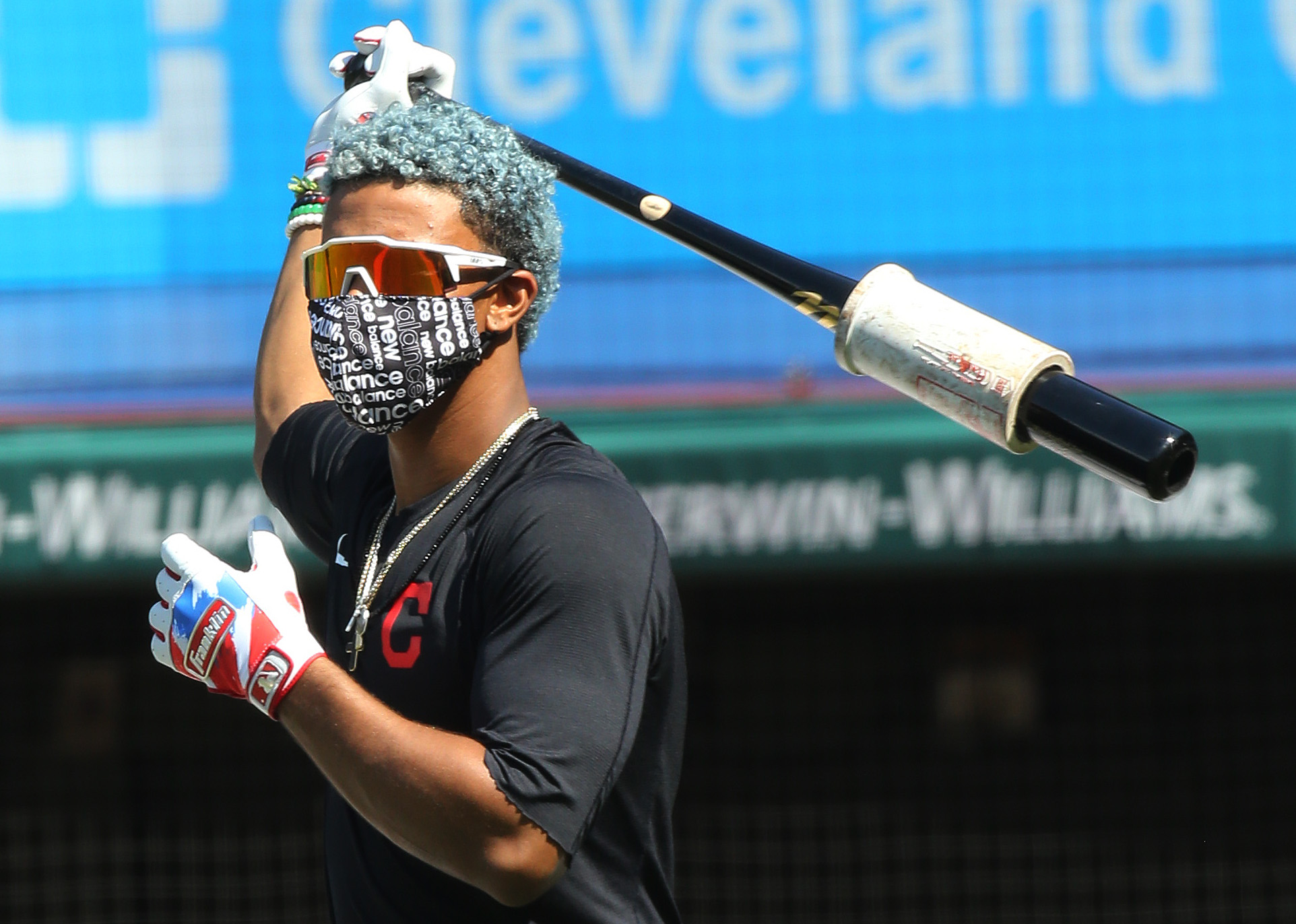 Cleveland Indians Francisco Lindor during batting practice before