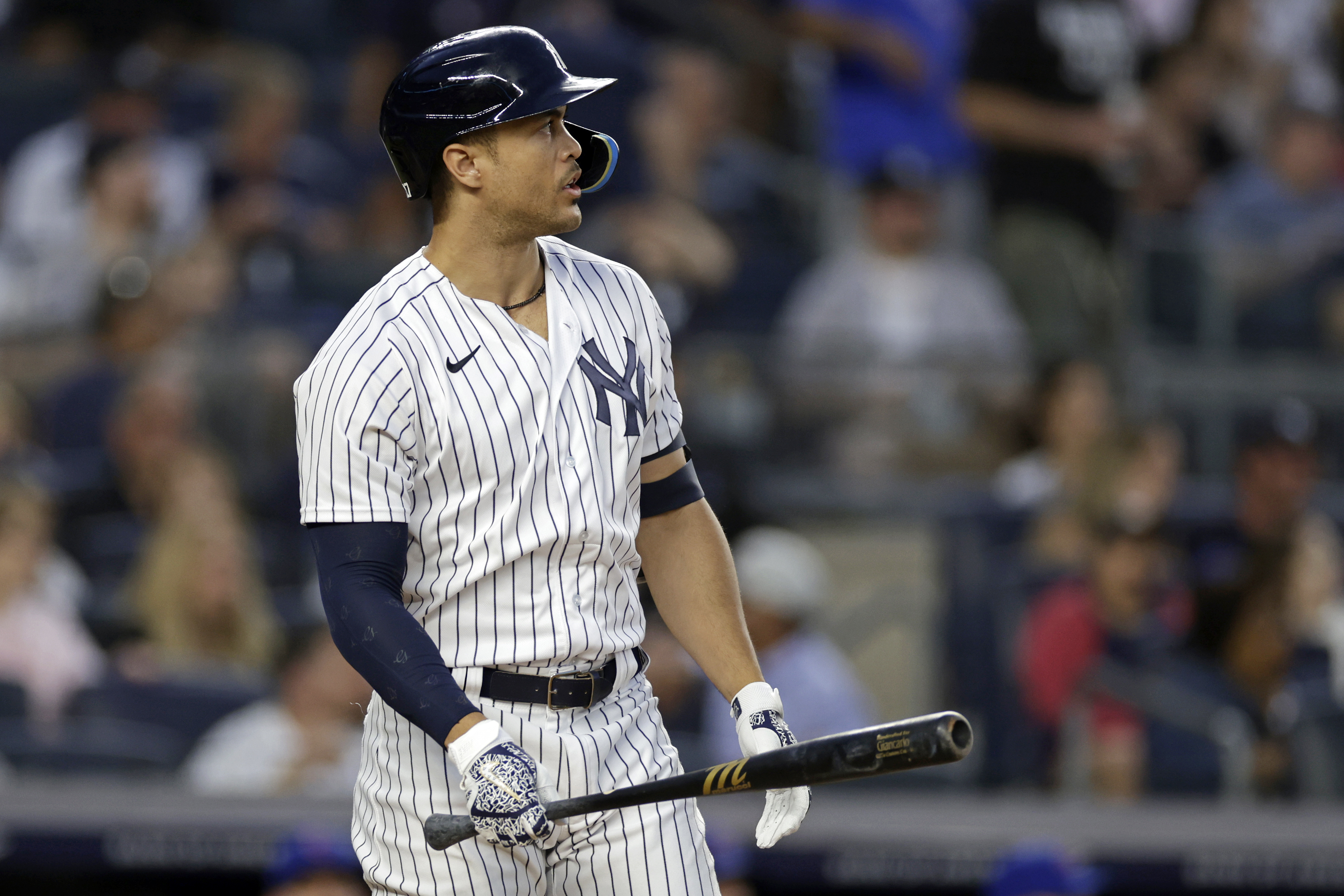 Giancarlo Stanton's LF strruggles not a concern for Yankees' Boone