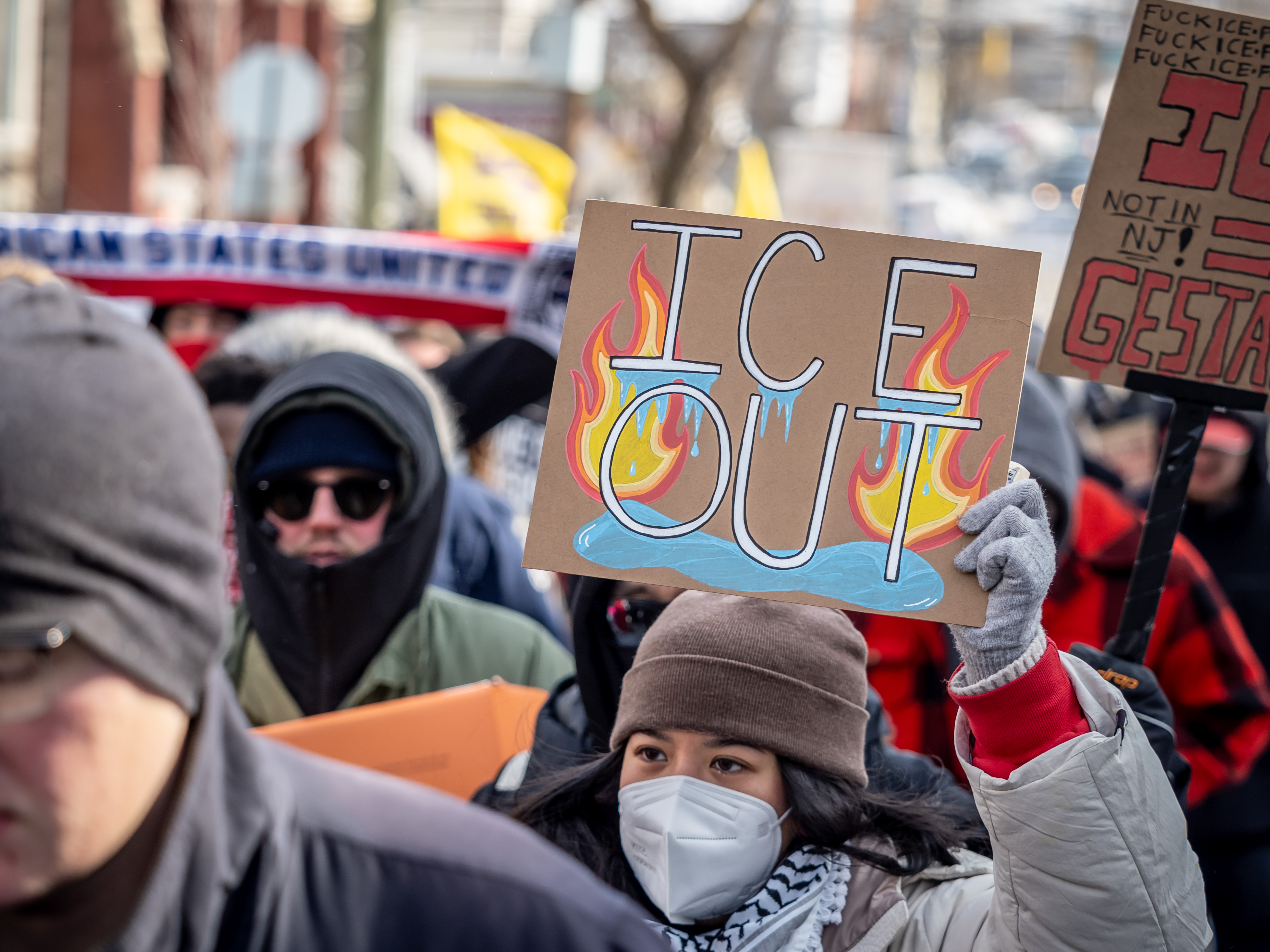 ICE out protest in Jersey City - nj.com
