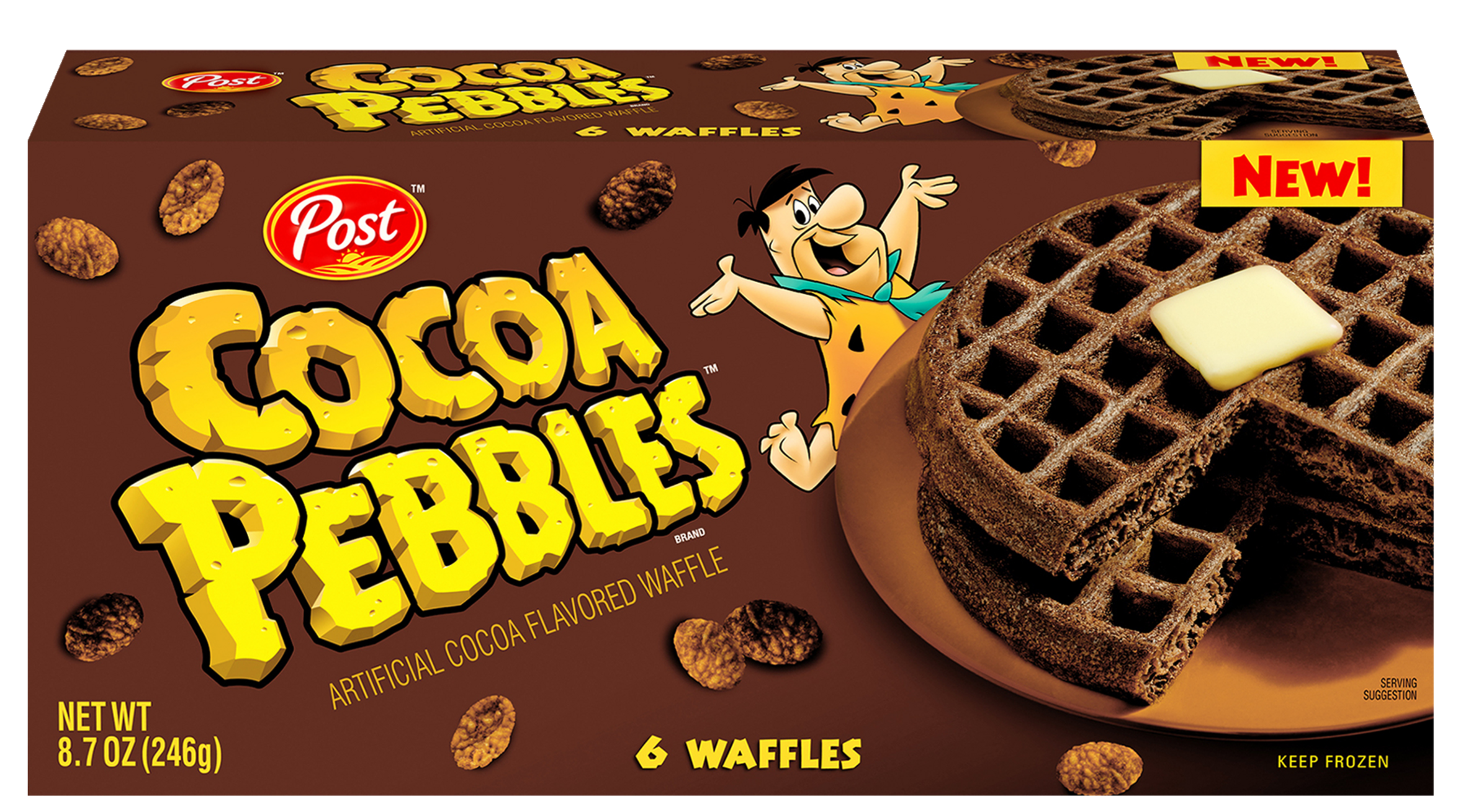 Post launches Pebbles frozen waffles