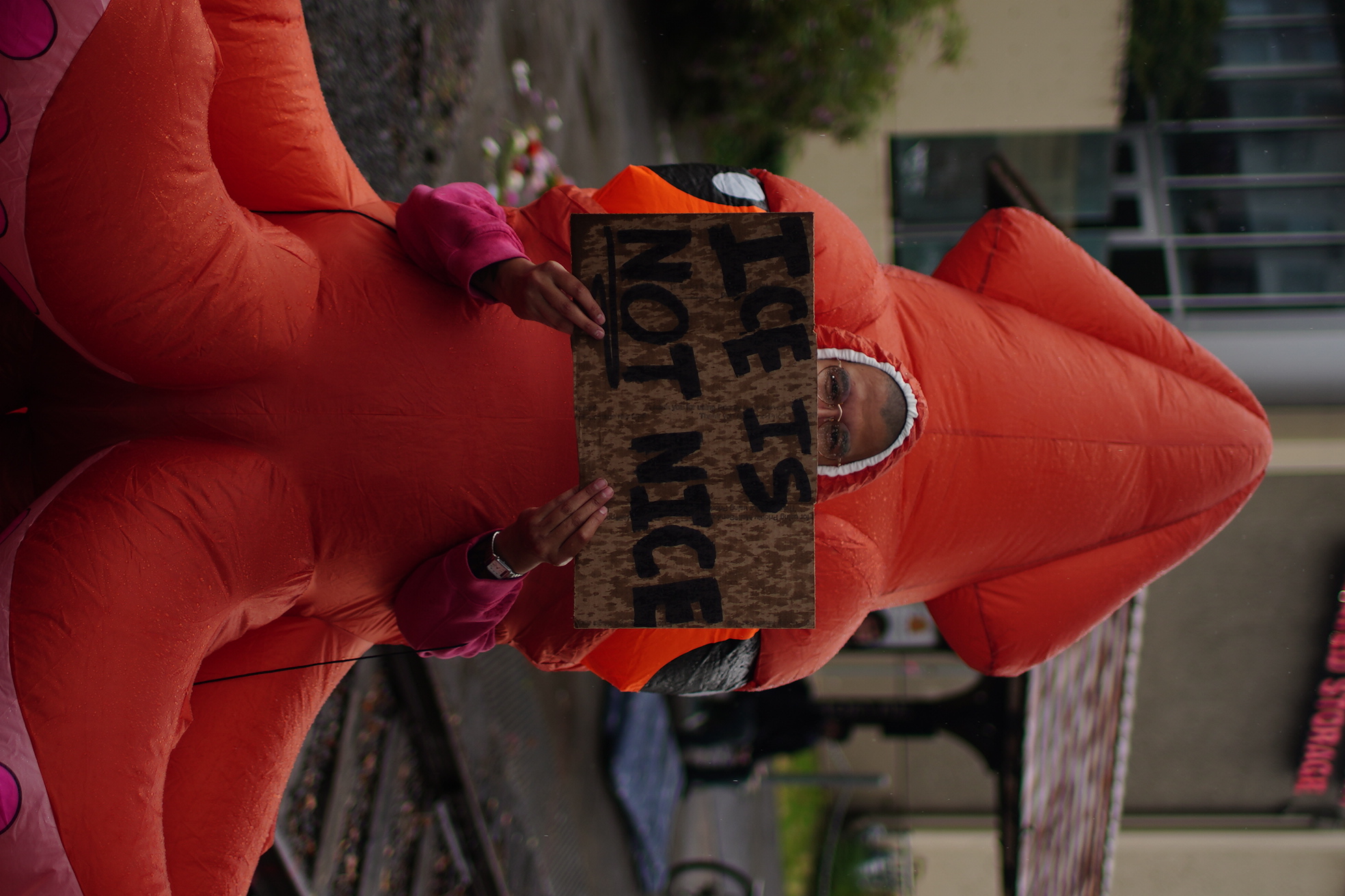 ICE protest inflatables - oregonlive.com