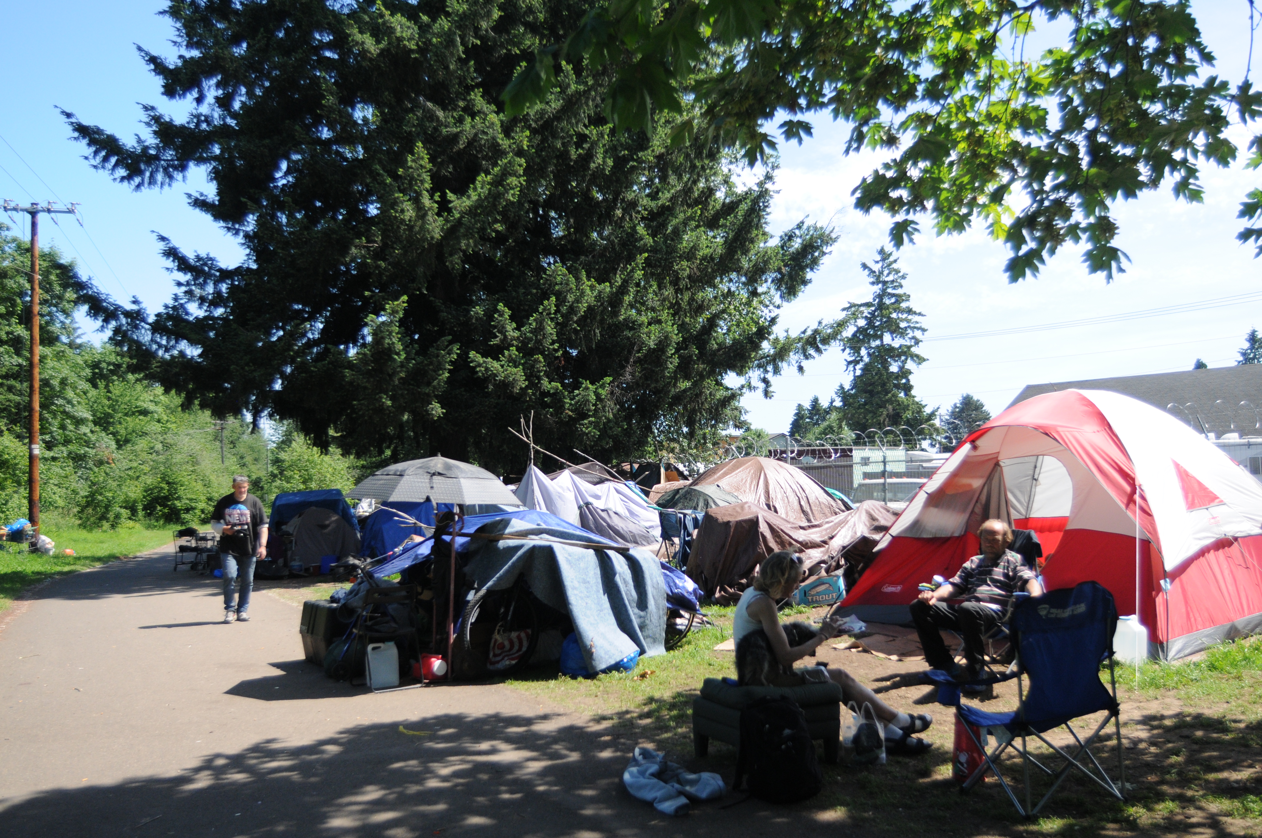 Portland S Downtown Homeless Community Increasingly Caught In
