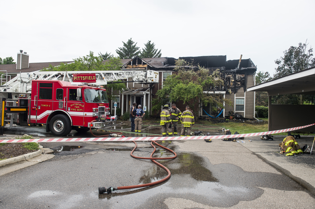 Fire at Hamptons of Cloverlane Apartments - mlive.com