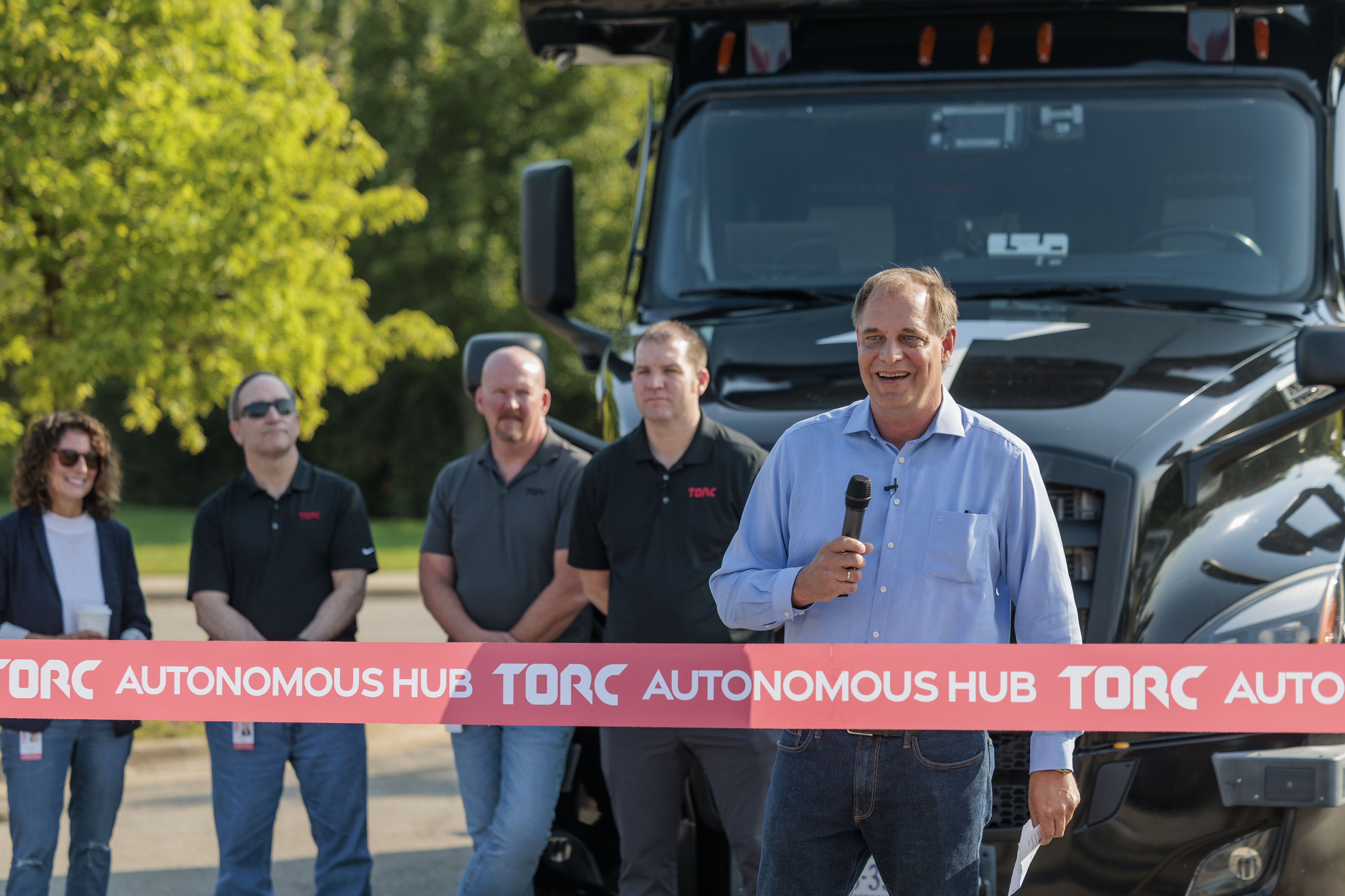 Autonomous truck company Torc Robotics hosts ribbon cutting for new ...