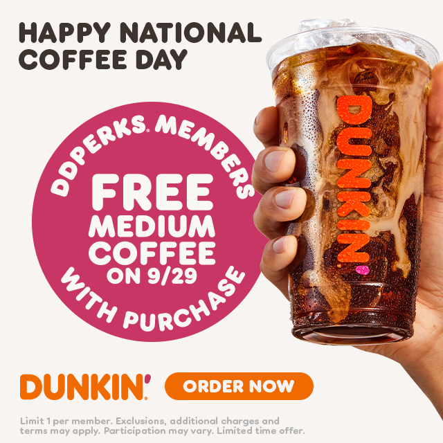 Get Pumped for National Cold Brew Day on 4/20: Free Dunkin' Awaits Dunkin'  Rewards Members