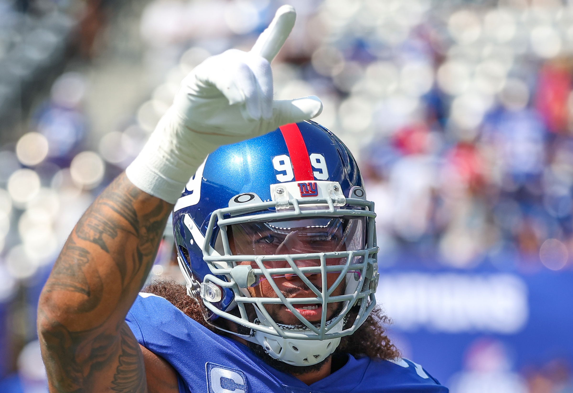 Leonard Williams, Kayvon Thibodeaux destroy Giants' line in practice