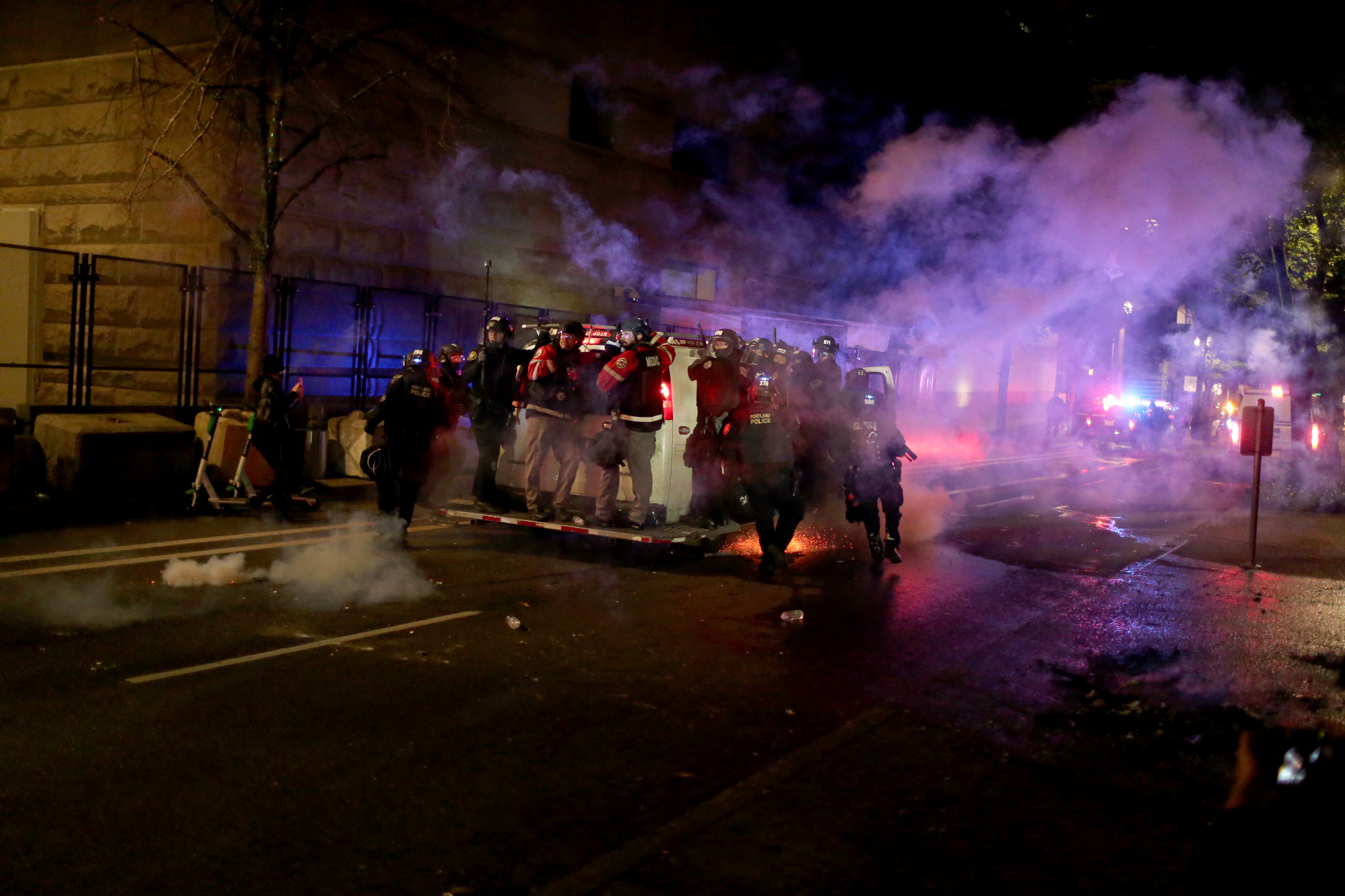 Portland police declare riot on anniversary of George Floyd’s murder ...