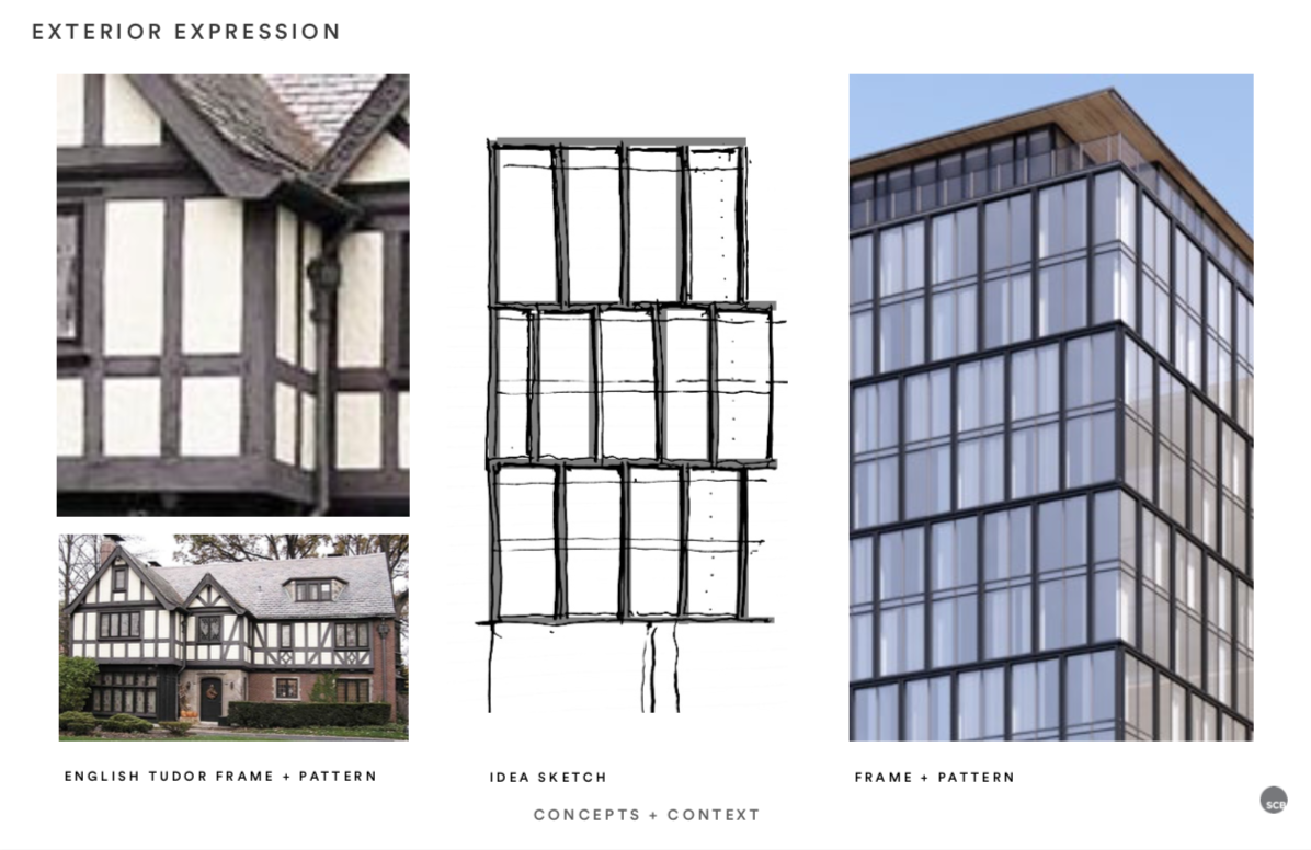 Sweating details of Van Aken apartment tower design in Shaker Heights