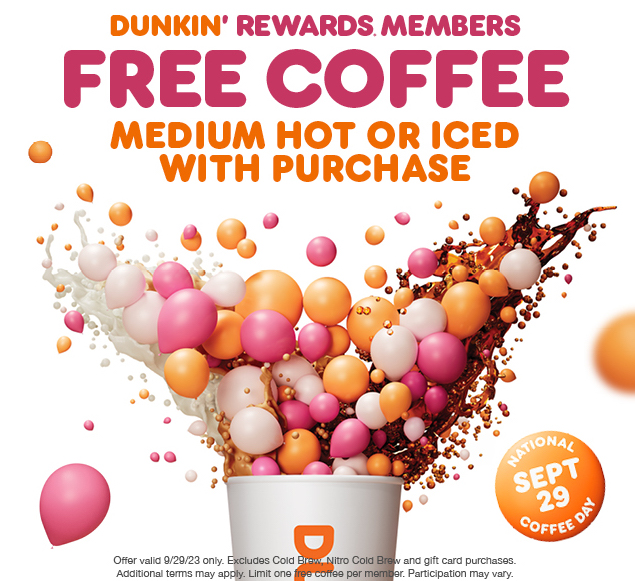 Get Pumped for National Cold Brew Day on 4/20: Free Dunkin' Awaits Dunkin'  Rewards Members