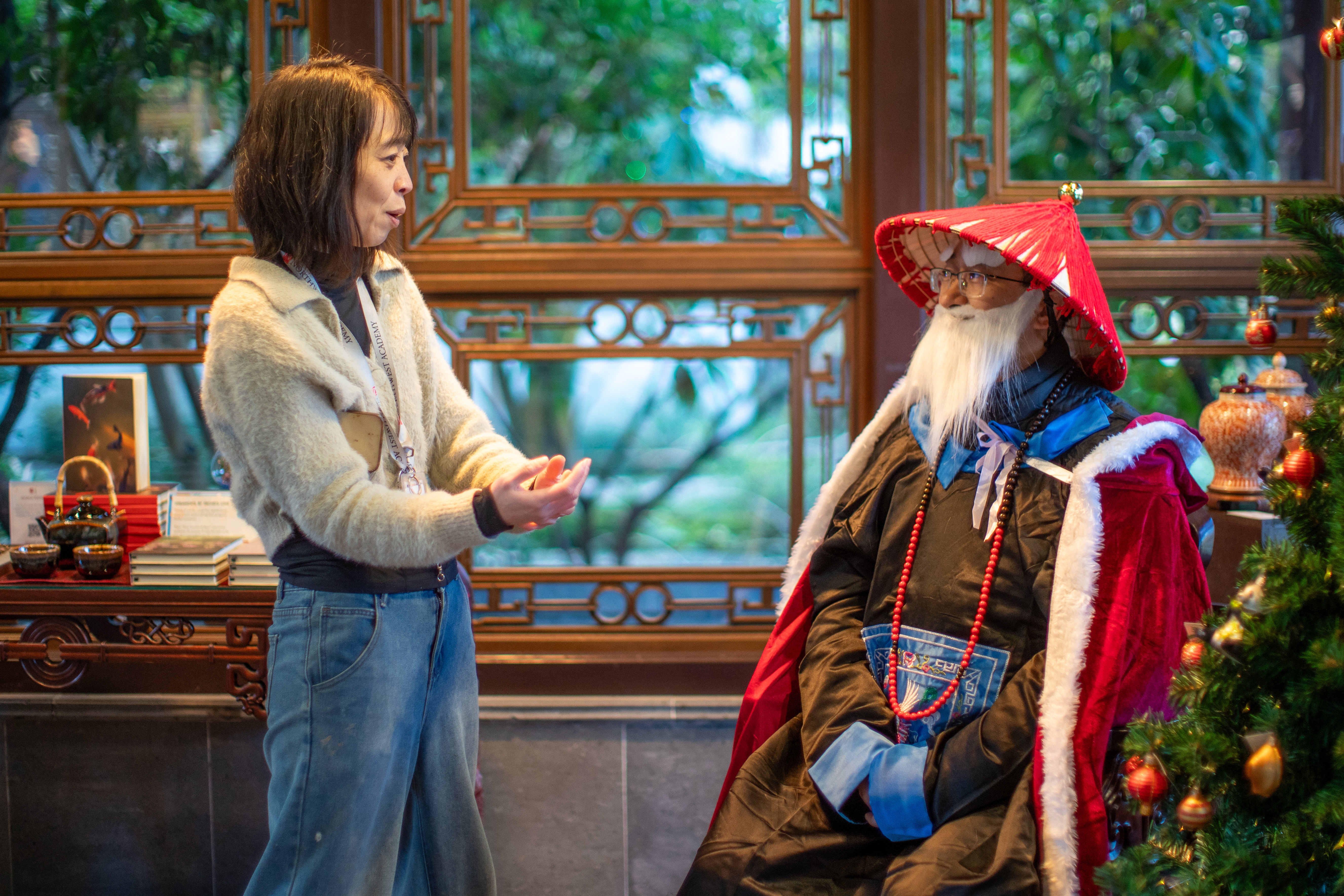 Asian Santa at Lan Su Chinese Garden - oregonlive.com