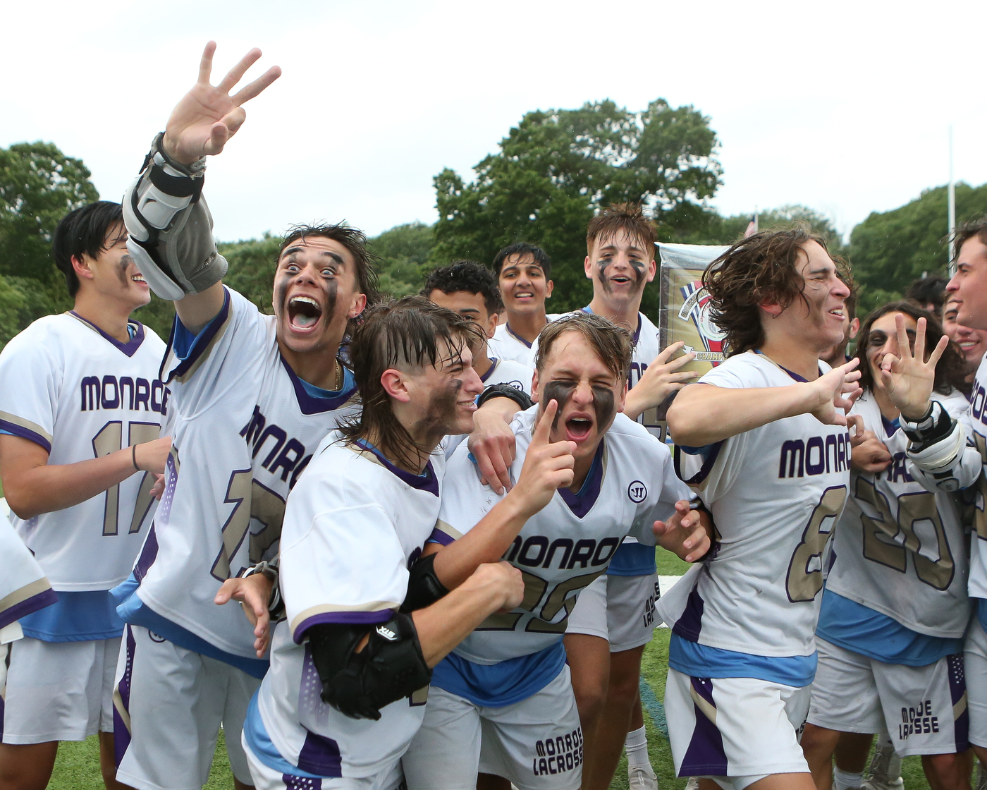 Boys Lacrosse Monroe vs Old Bridge in the GMC final.
