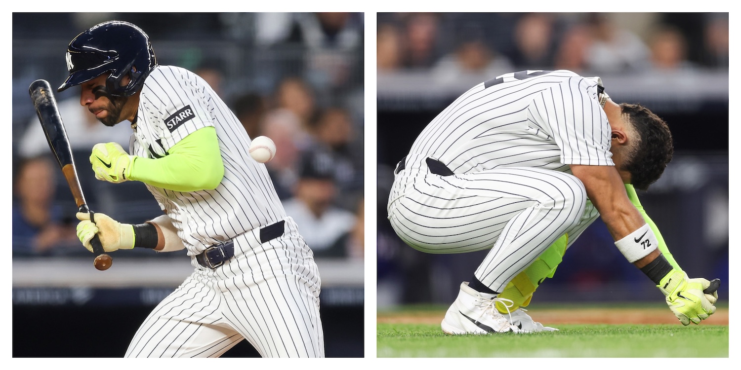 Now what? Yankees' Jose Caballero drilled in elbow after Anthony Volpe  bombs in Triple-A - nj.com