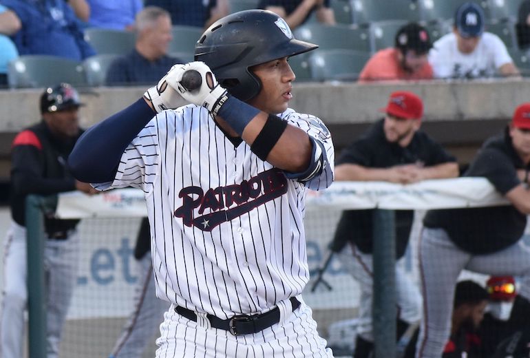 Oswald Peraza returns to the - Somerset Patriots Baseball