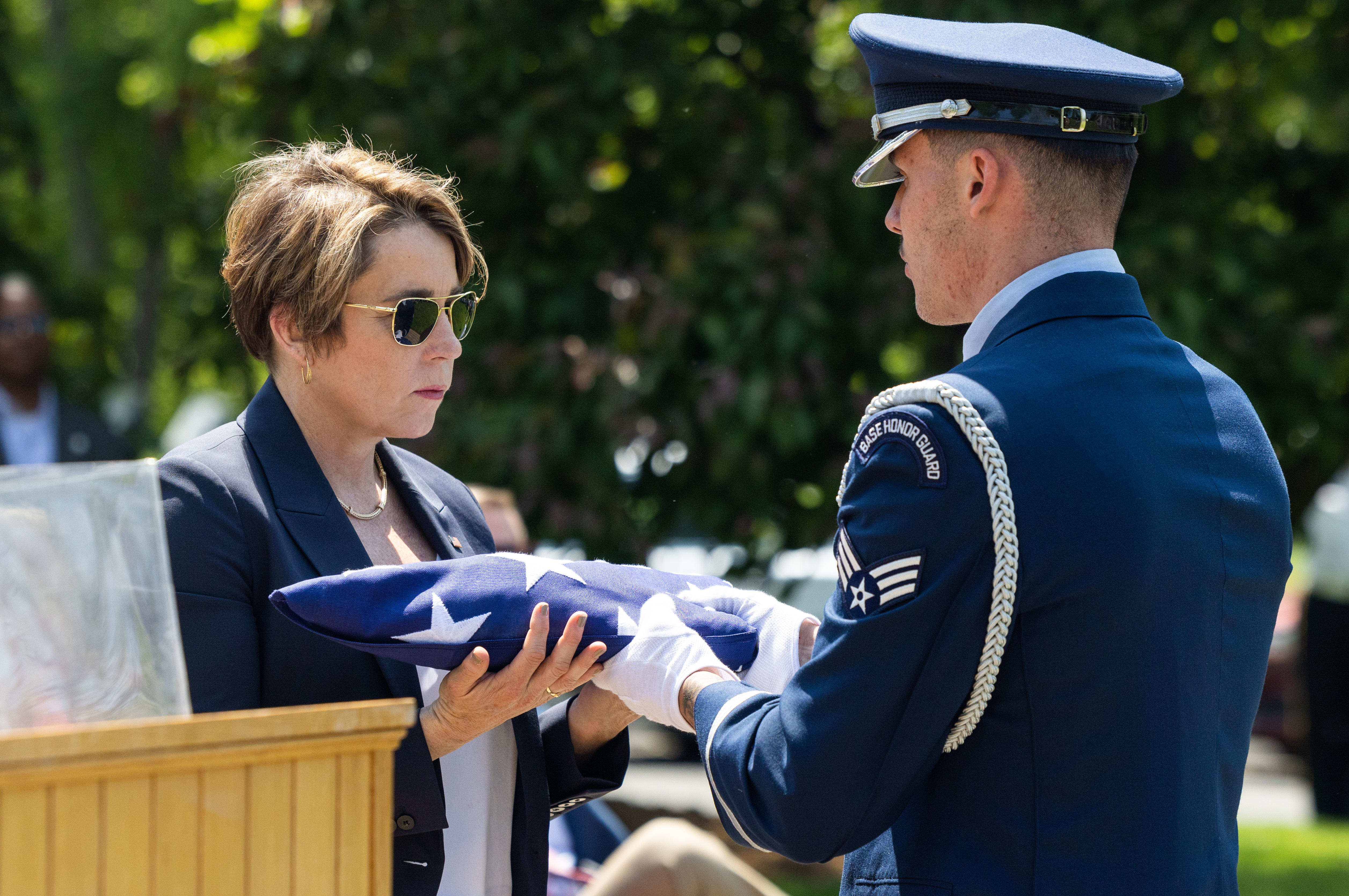 Memorial Day ceremony at the Massachusetts Veterans' Memorial Cemetery ...