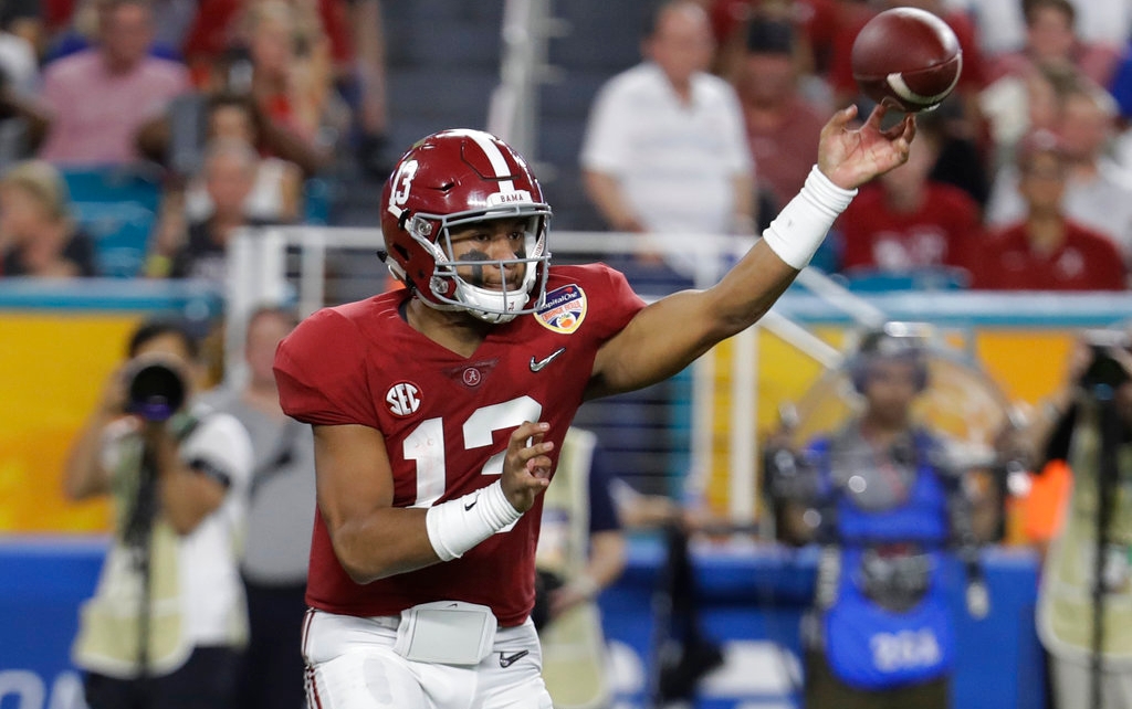 Henry Ruggs III Alabama Crimson Tide Unsigned Crimson Jersey Action Photo  vs. FSU Photograph