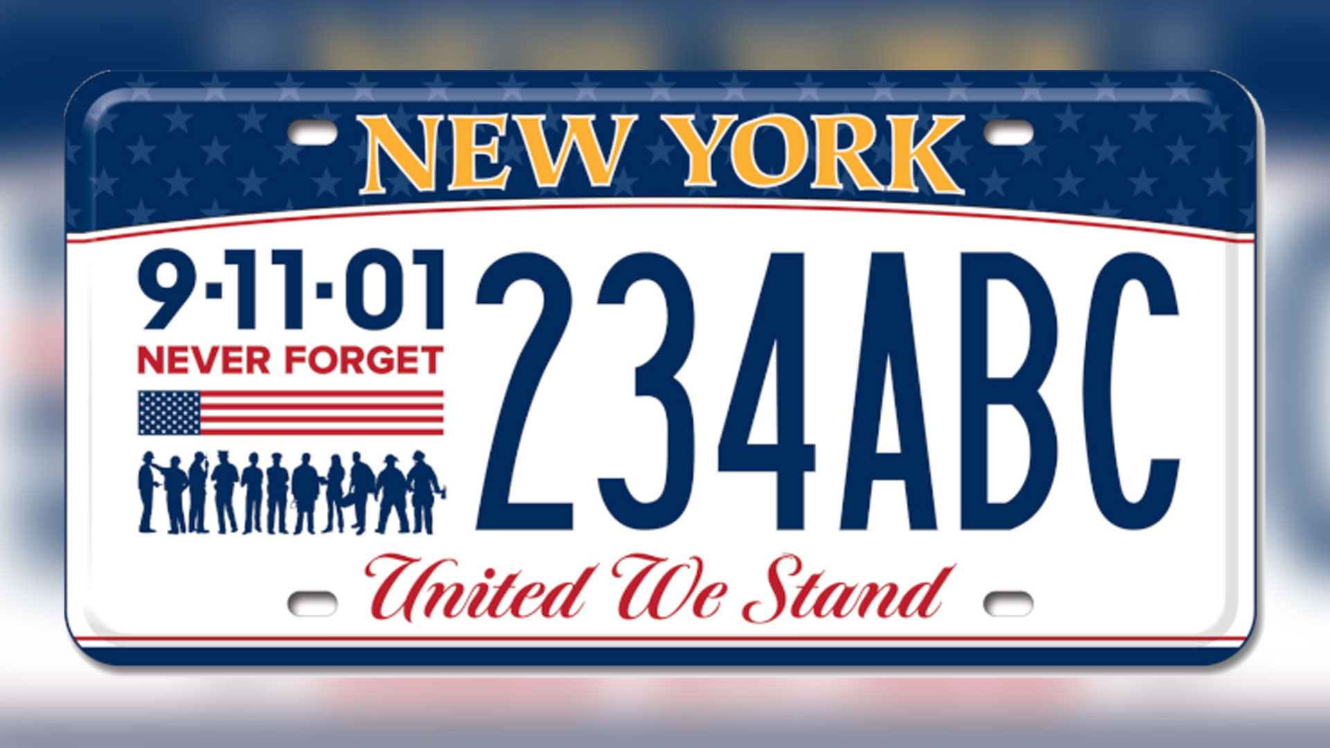New York State commemorative 9/11 license plate unveiled - silive.com