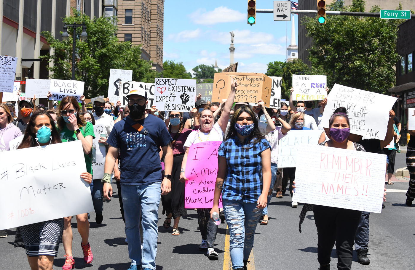 Peaceful protest held in Easton - lehighvalleylive.com