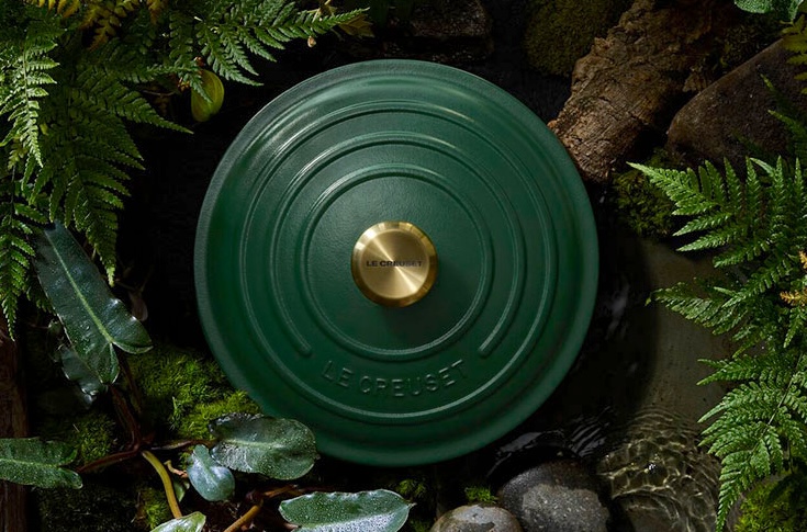 Le Creuset 2026 color of the year: Forêt debuts in ceramic cast
