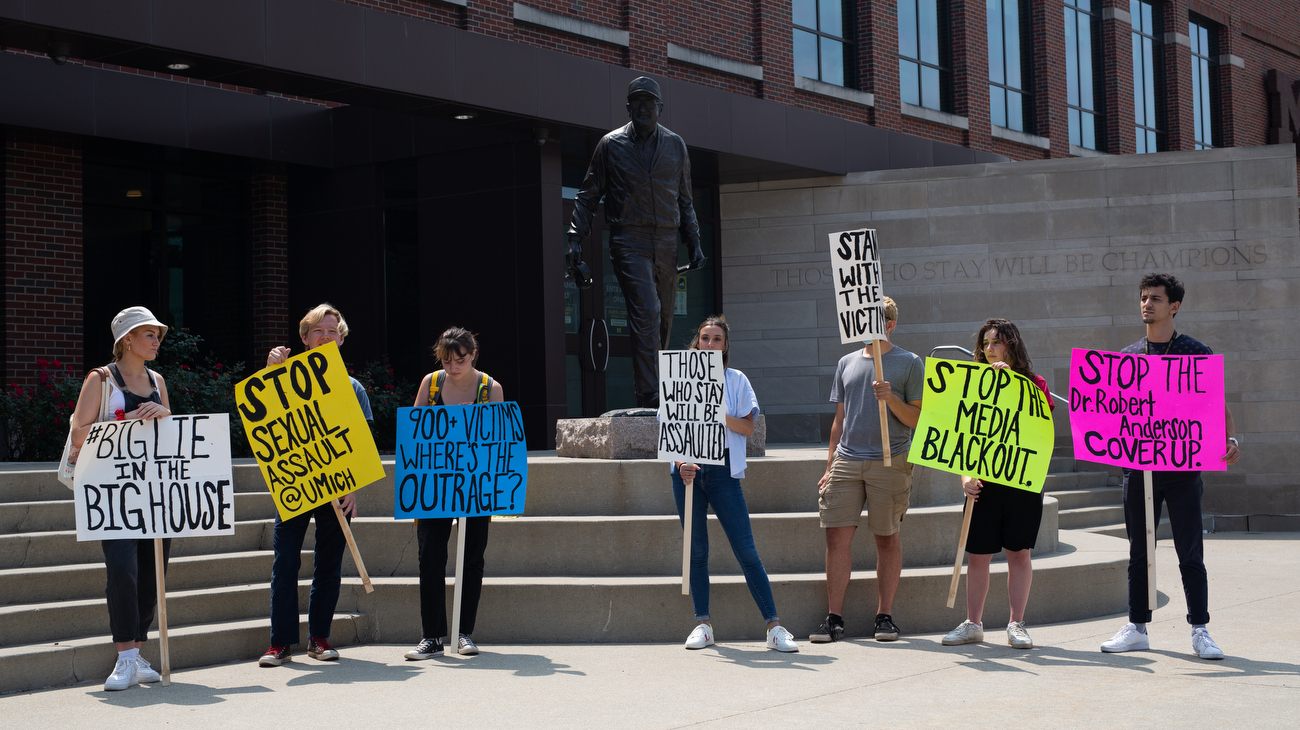 University Of Michigan Students Against Sexual Assault Protest At ...