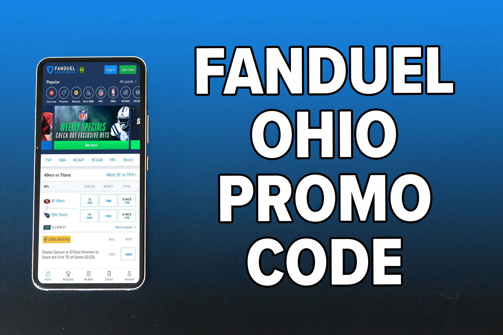 FanDuel promo code: $1,000 no sweat first bet for Week 5 SNF