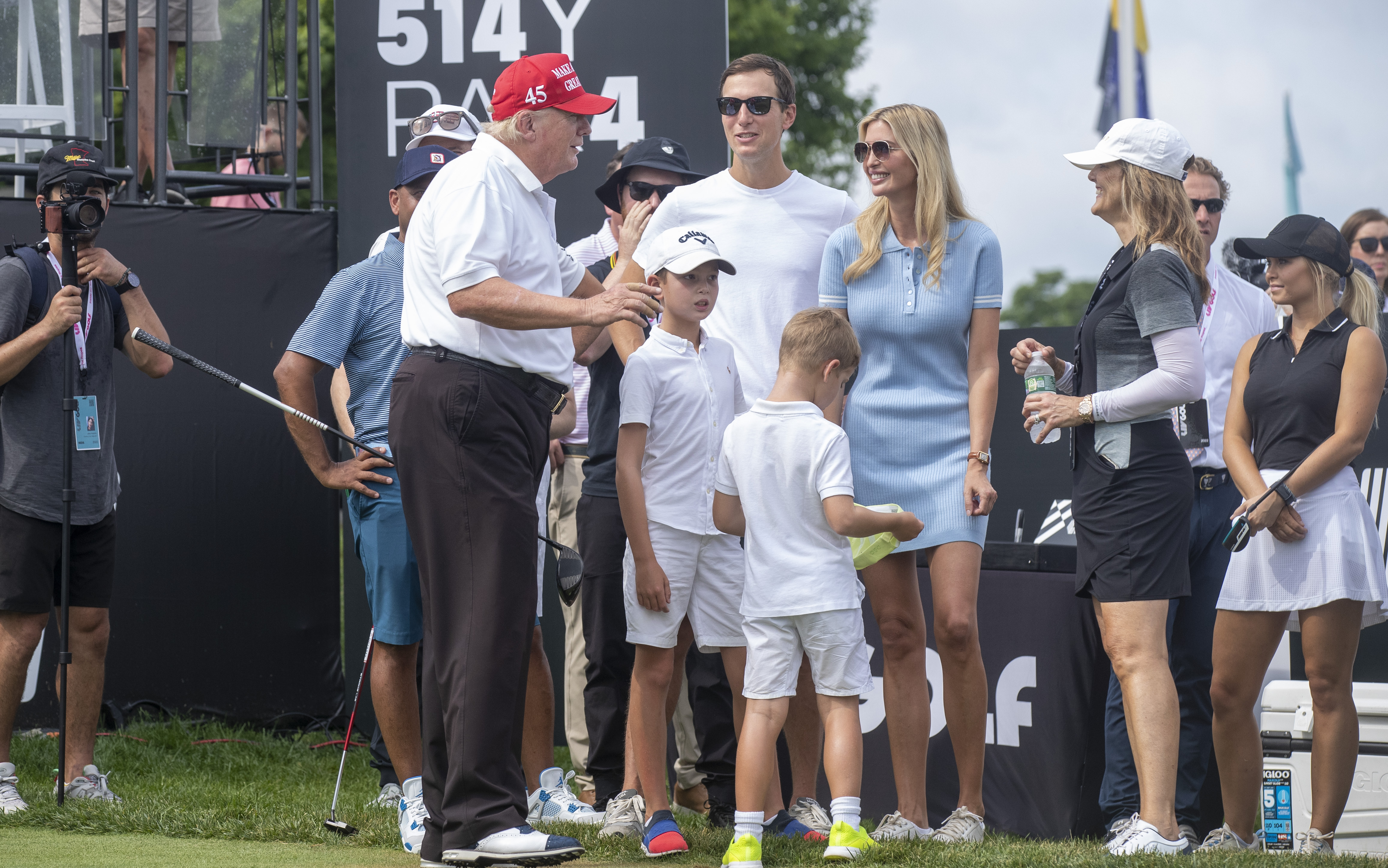 President Donald Trump plays LIV Golf Tournament Pro-Am