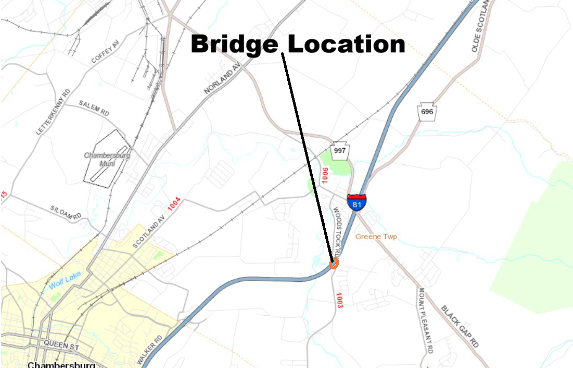 Bridge inspection will slow traffic on I-81 near Chambersburg this