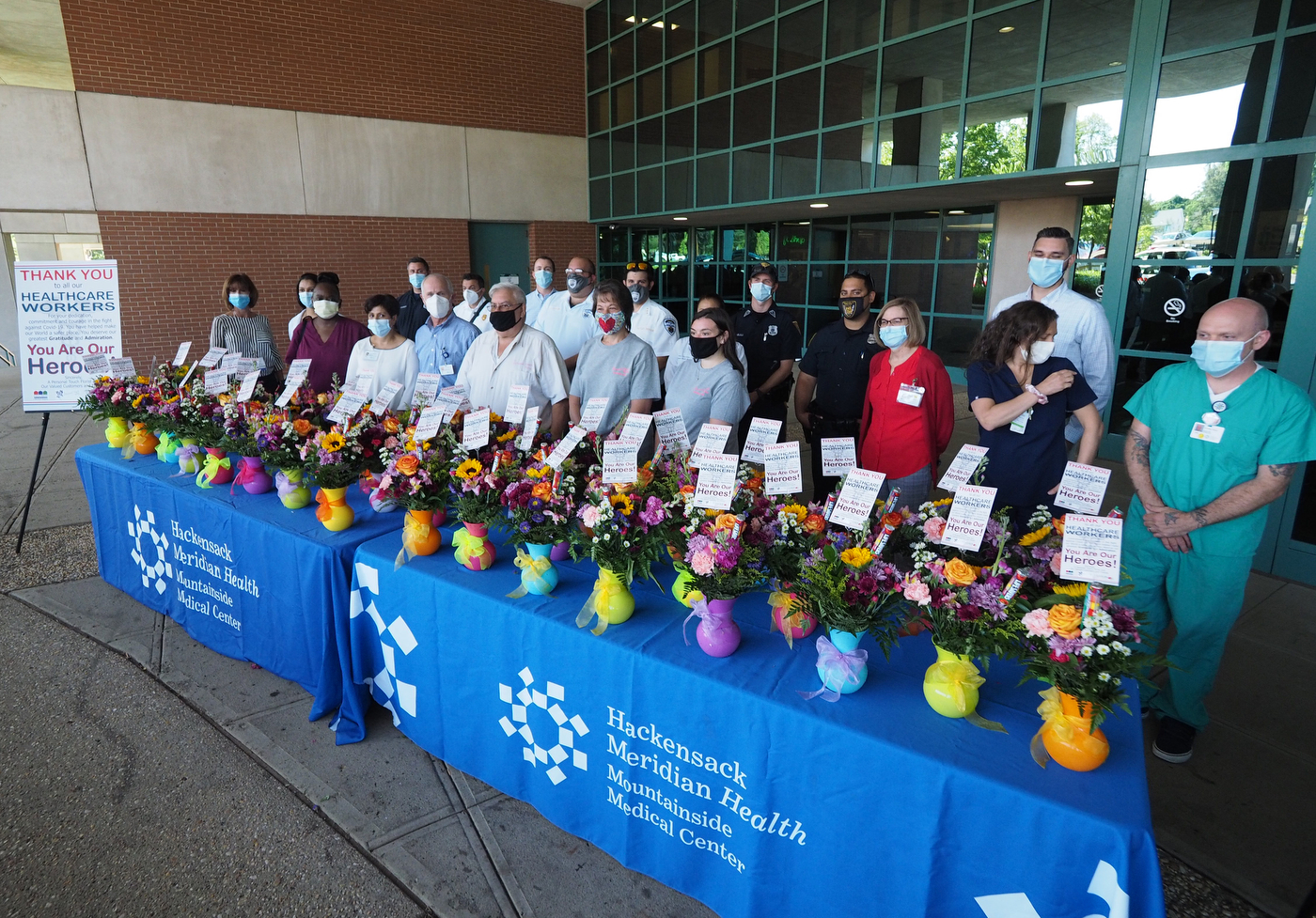 Nutley florist donates, delivers floral arrangements to essential