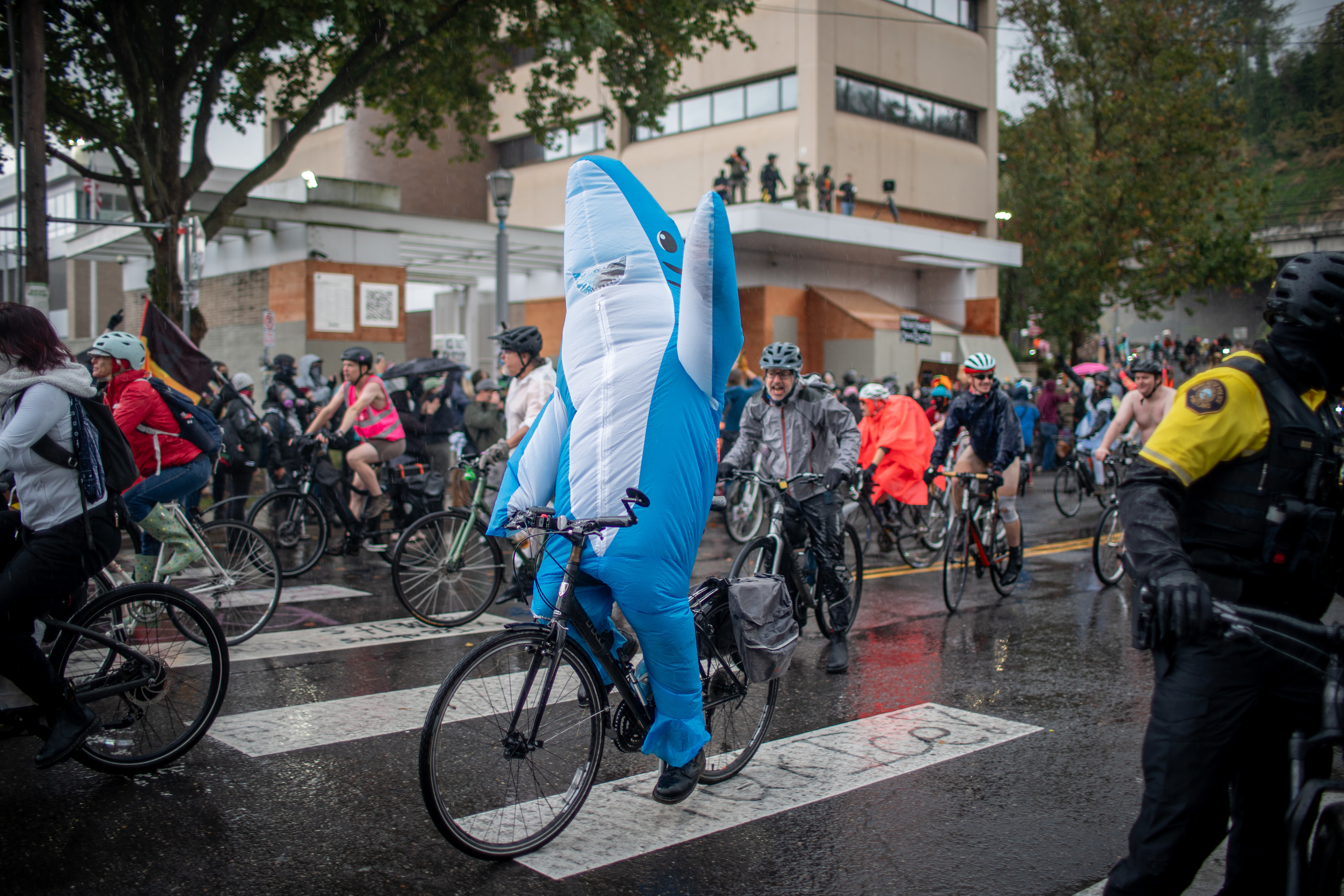 ICE protest inflatables - oregonlive.com