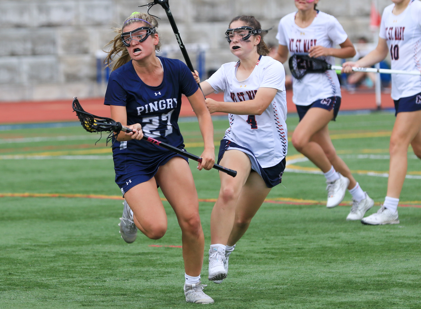 Pingry at Mount St. Mary Non-Public A girls lacrosse quarterfinal in ...