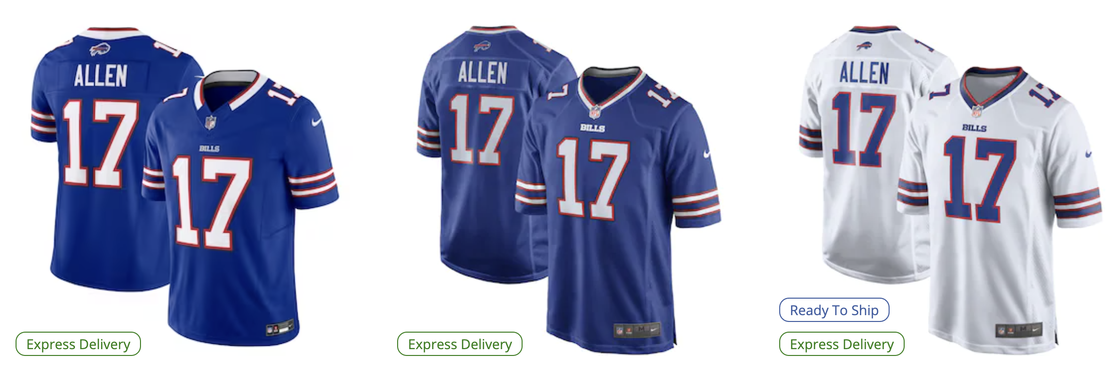 Nike Youth Nike Josh Allen White Buffalo Bills Game Event Jersey