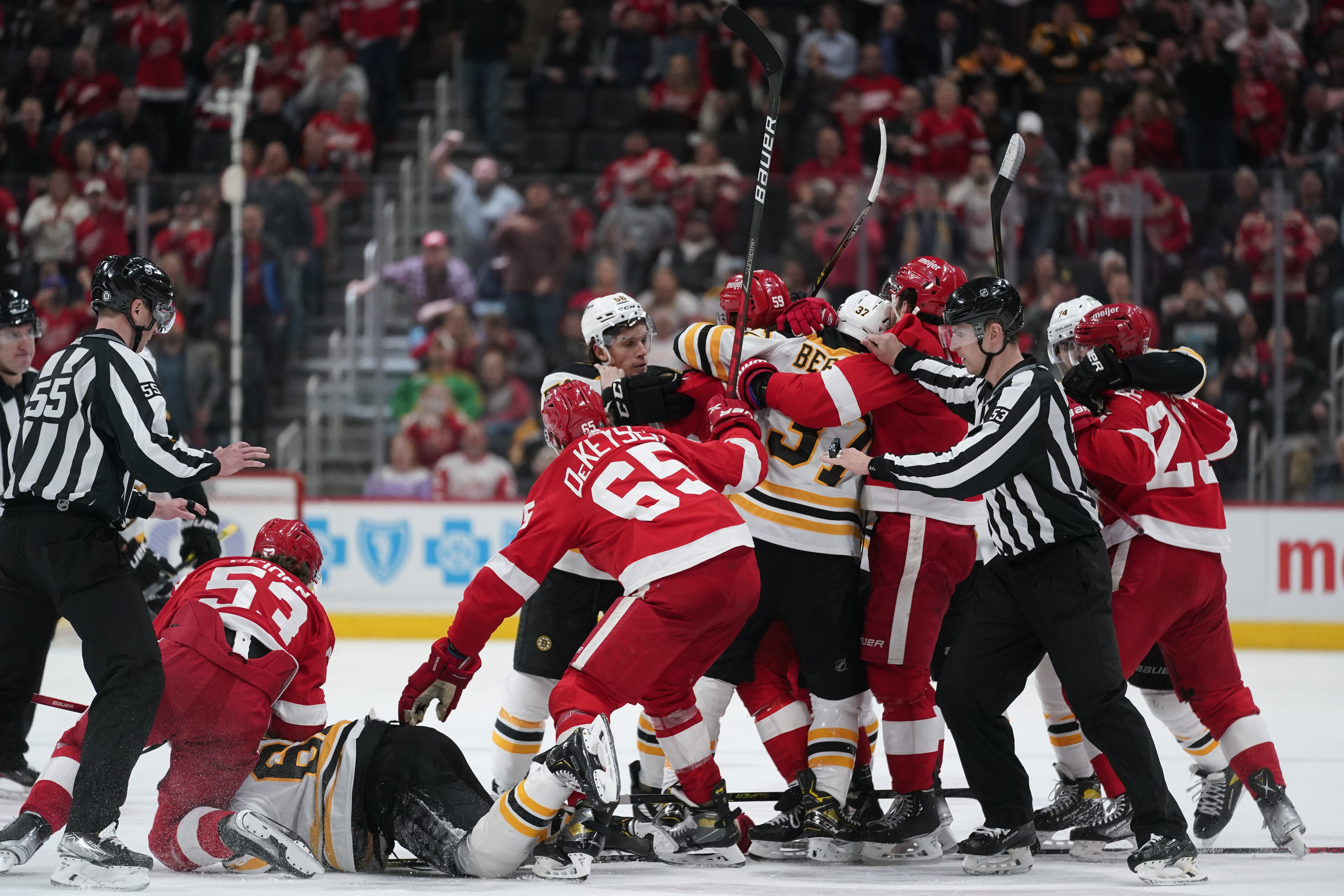 Game 65: Boston Bruins @ Detroit Red Wings Lines, Preview
