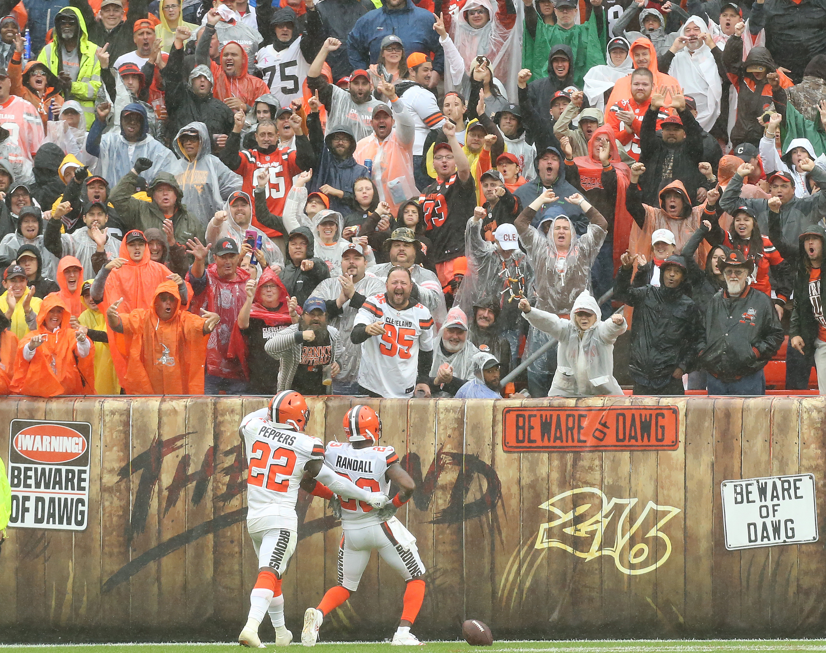 Browns fans fail holding up 'This is the Dawg Pound' banner with  hilariously wrong spelling – New York Daily News