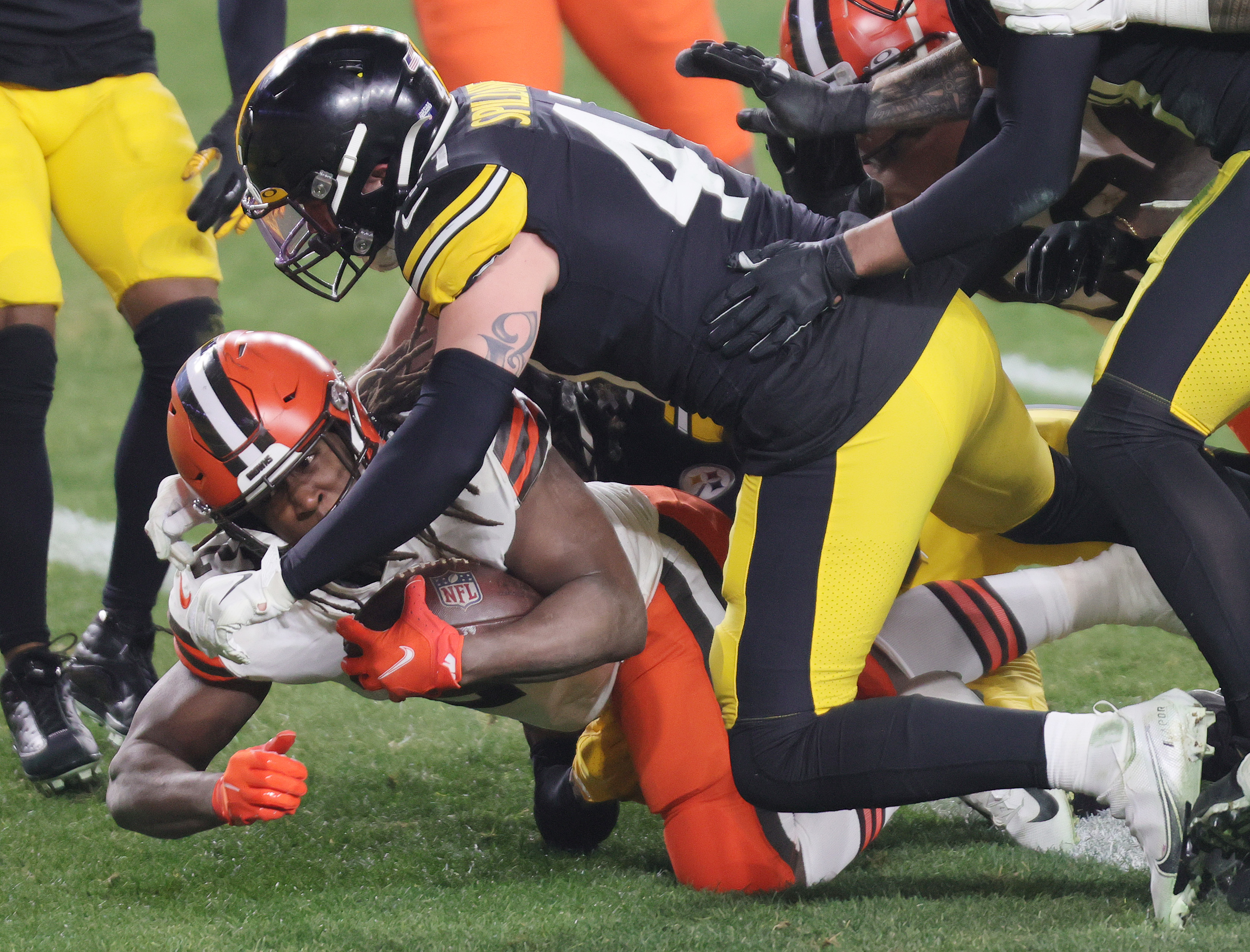 Cleveland Browns Kareem Hunt vs. Pittsburgh Steelers, January 10, 2021 